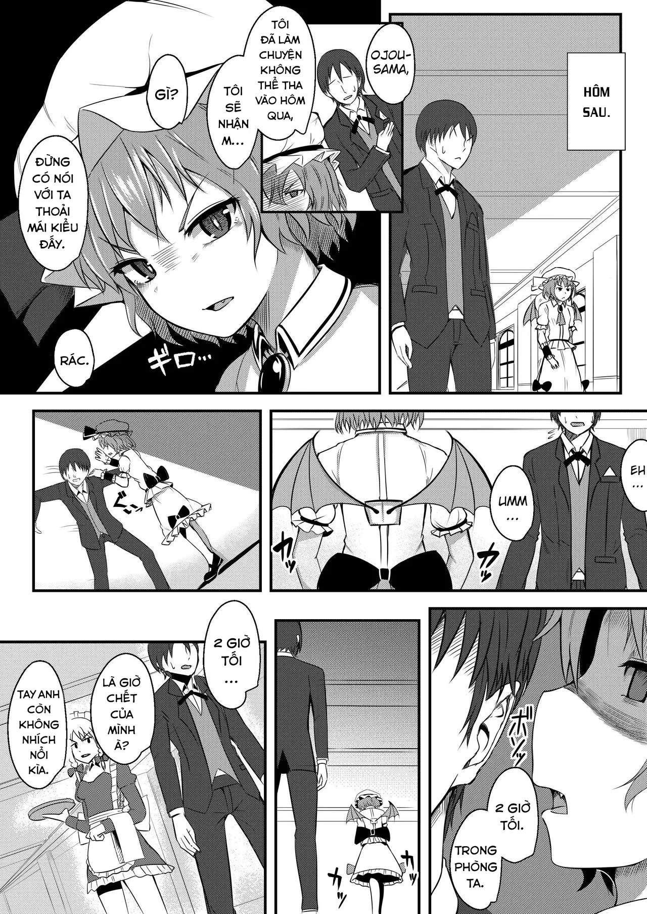 HentaiVN.net - Ảnh 12 - Kyuuketsu Reijou to Geboku Shitsuji (Touhou Project) - Chap 1