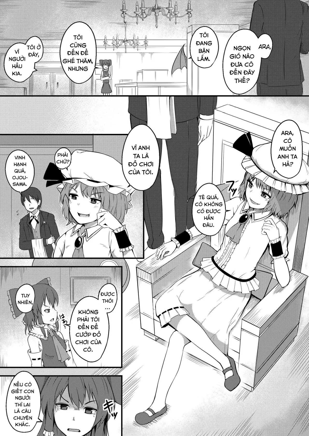 HentaiVN.net - Ảnh 4 - Kyuuketsu Reijou to Geboku Shitsuji (Touhou Project) - Chap 1