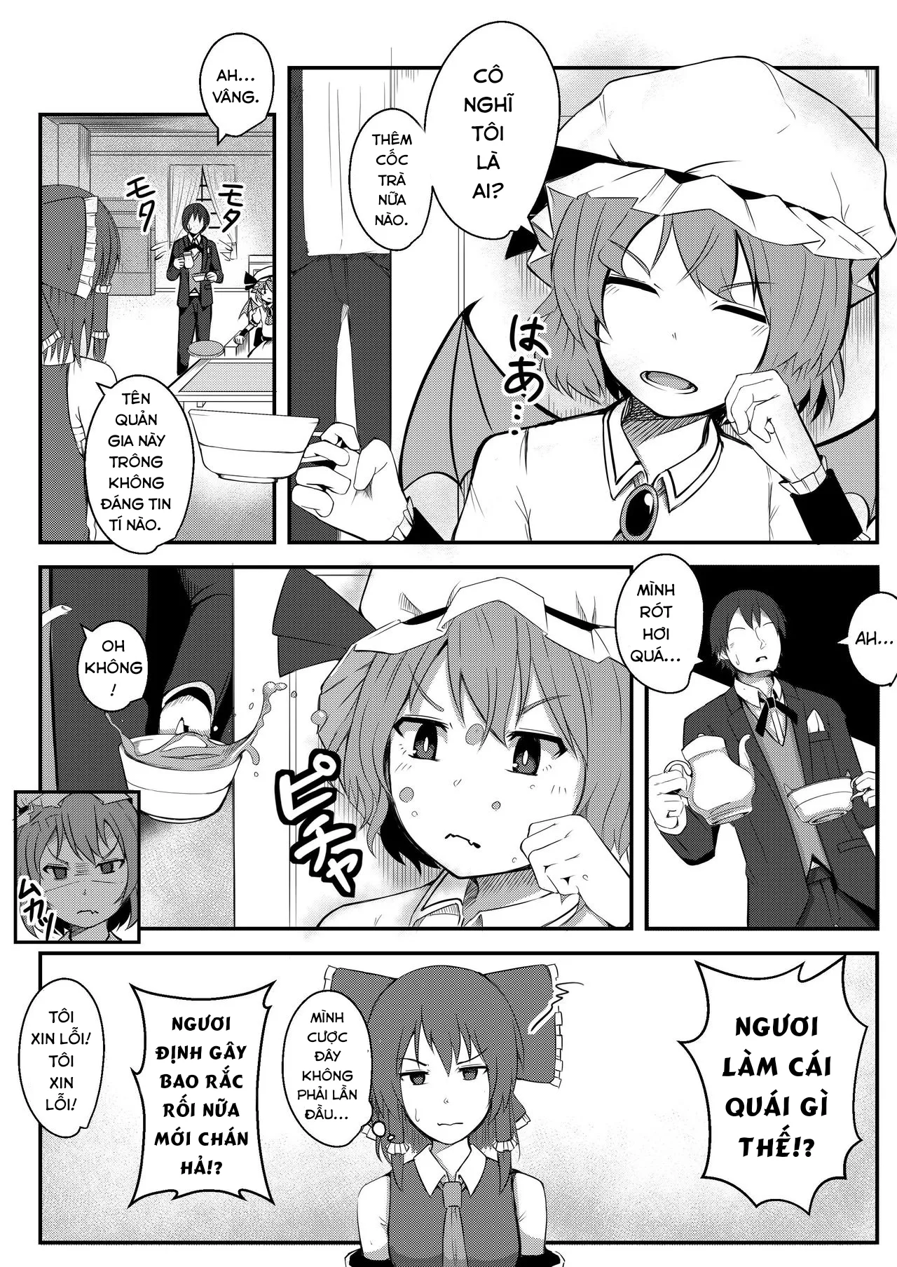 HentaiVN.net - Ảnh 5 - Kyuuketsu Reijou to Geboku Shitsuji (Touhou Project) - Chap 1