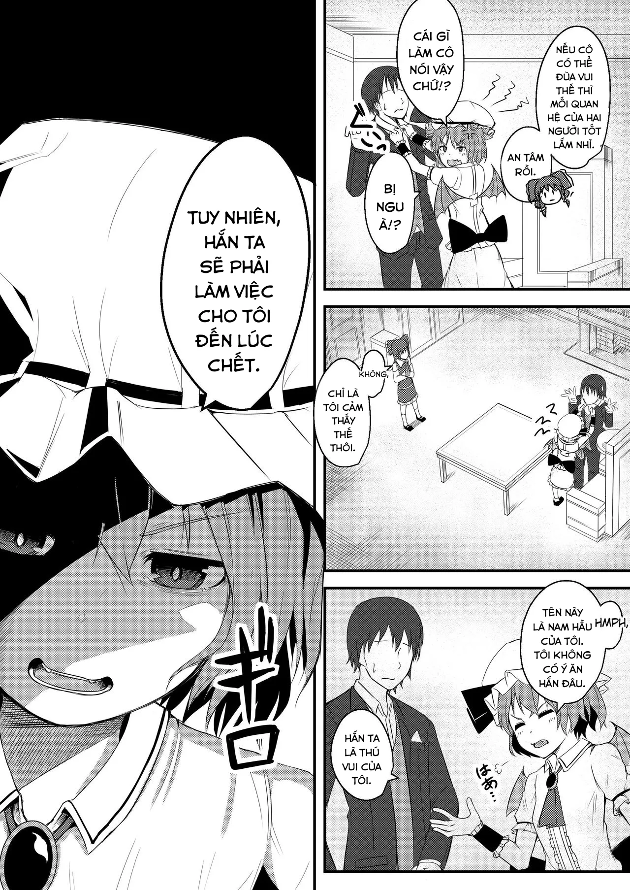 HentaiVN.net - Ảnh 6 - Kyuuketsu Reijou to Geboku Shitsuji (Touhou Project) - Chap 1