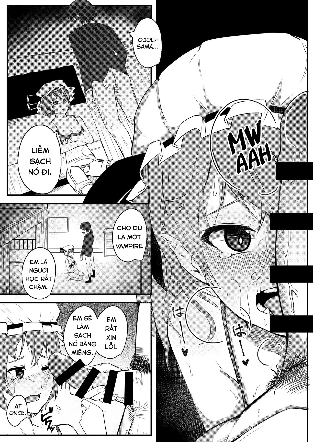 HentaiVN.net - Ảnh 7 - Kyuuketsu Reijou to Geboku Shitsuji (Touhou Project) - Chap 1