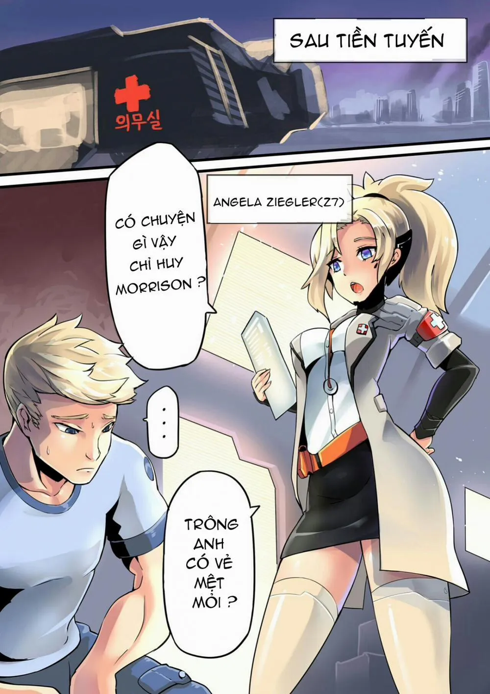 HentaiVN.net - Ảnh 3 - Mercy Therapy (Overwatch) - Chap 1