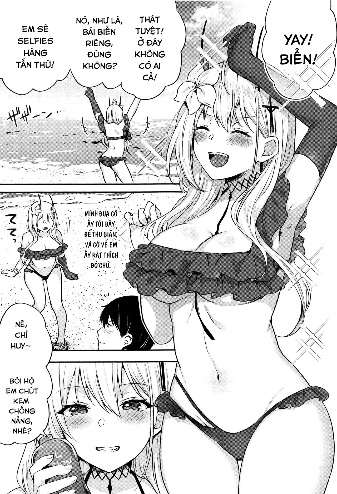 HentaiVN.net - Ảnh 3 - FANCY SUMMER!! - Chap 1