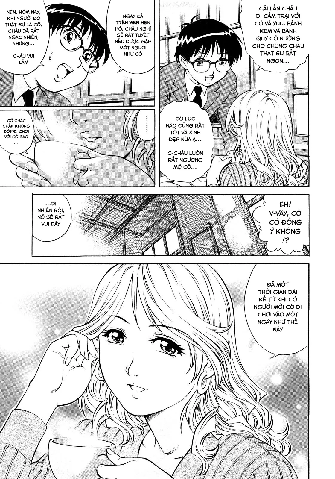 HentaiVN.net - Ảnh 6 - Shotaiken wa Tomodachi no Mama to [His First Time Was With His Friend's Mother ; 初体験は友だちのママと。] - Chap 1