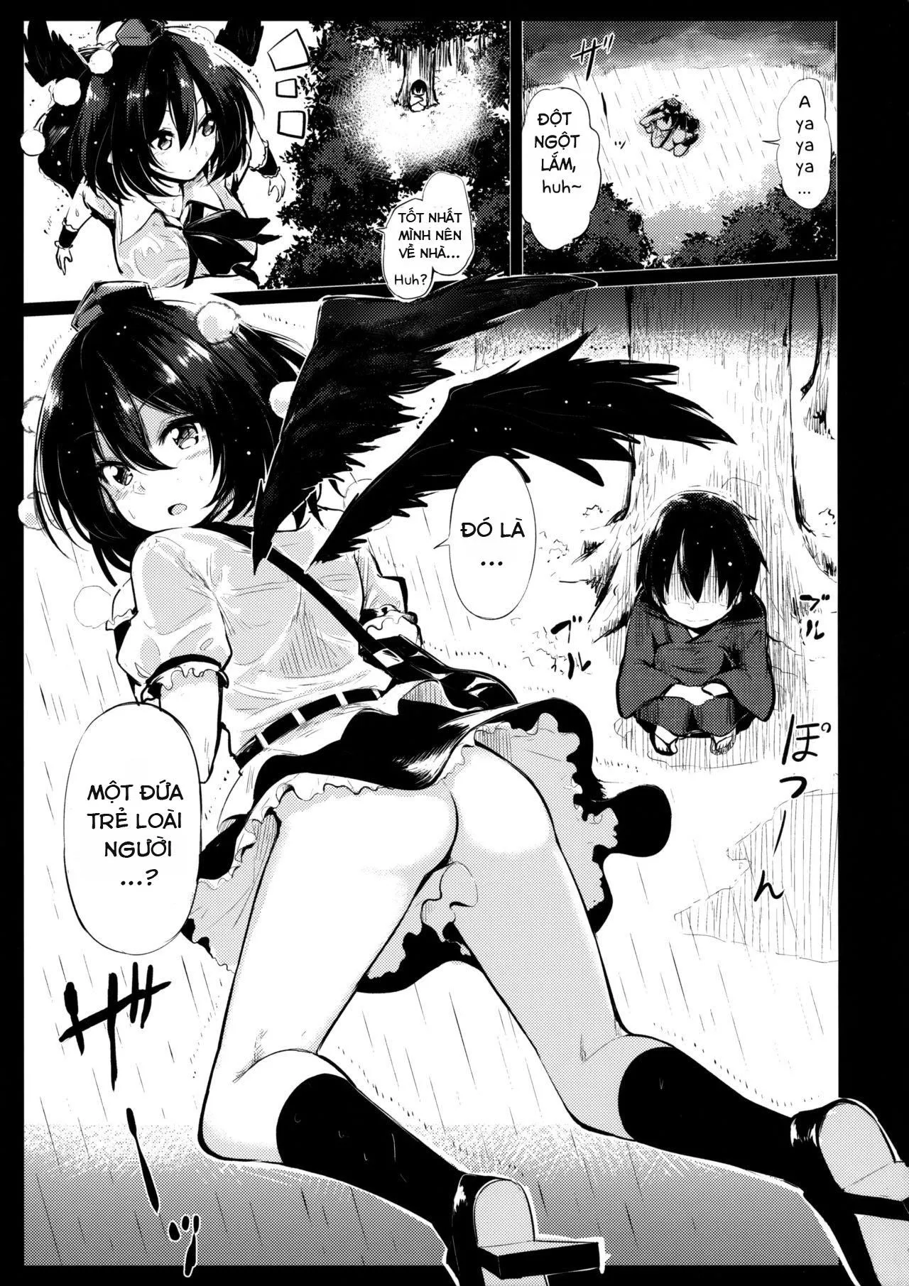 HentaiVN.net - Ảnh 3 - Muboubi na Aya Onee-chan to Otomari (Touhou Project) - Chap 1