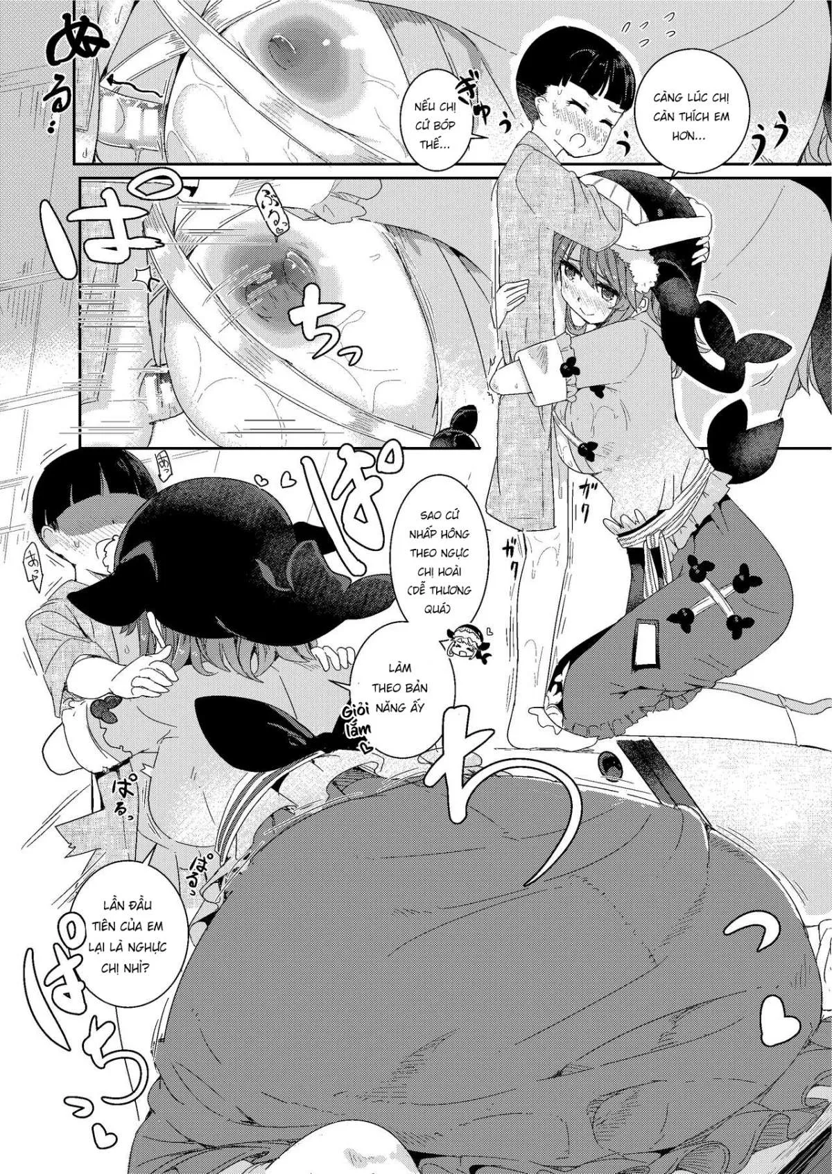 HentaiVN.net - Ảnh 15 - Fudeoroshi wa Kanbanmusume ni Omakaseare [Chơi em hàng nước (Touhou)] - Chap 1