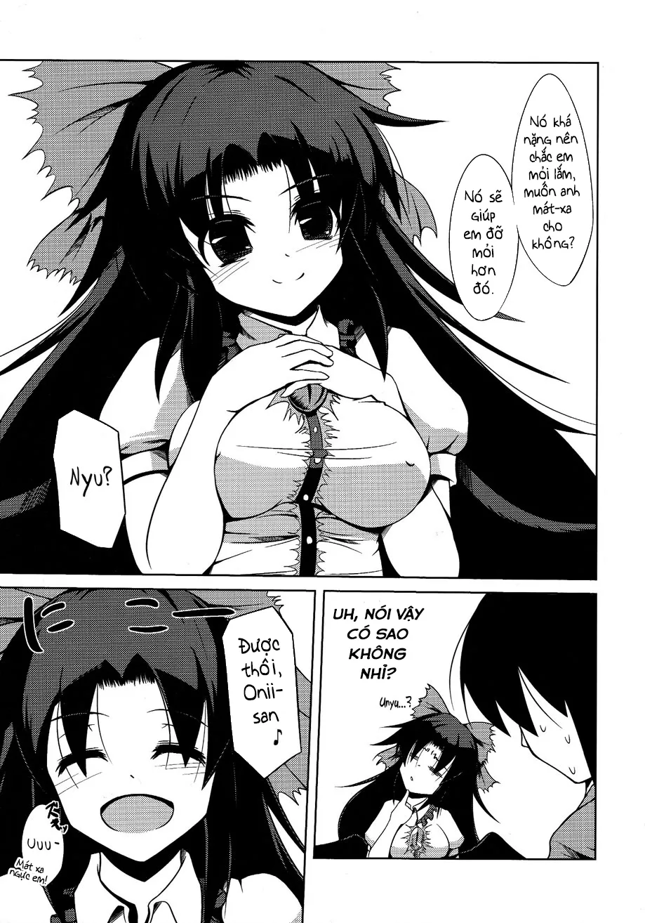 HentaiVN.net - Ảnh 5 - Okuu-chan no Oppai wo Funifuni Hon (Touhou Project) [The Book of Fondling Okuu-chan's Breasts; お空ちゃんのおっぱいをふにふに本] - Chap 1