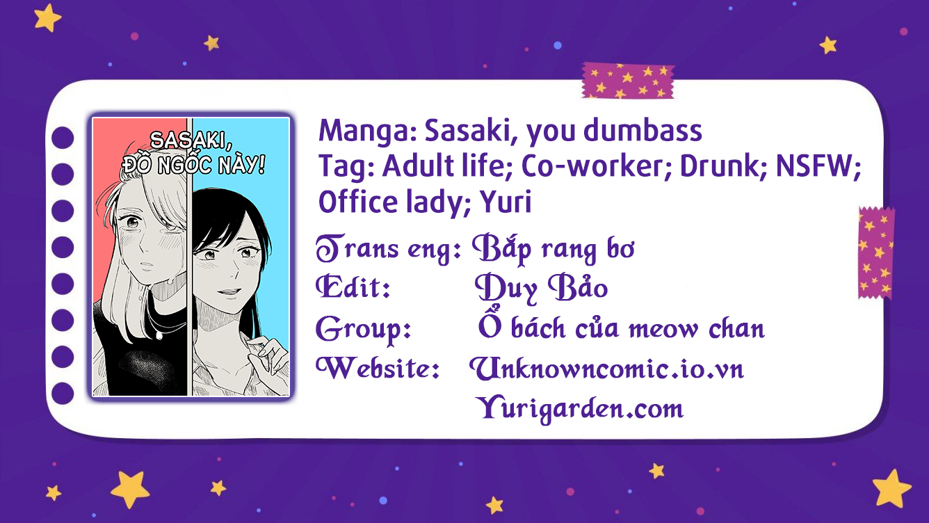 HentaiVN.net - Ảnh 19 - Sasaki, You Dumbass! - Chap 1