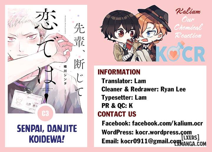 HentaiVN.net - Ảnh 32 - Senpai, Danjite Koidewa! - Chap 3