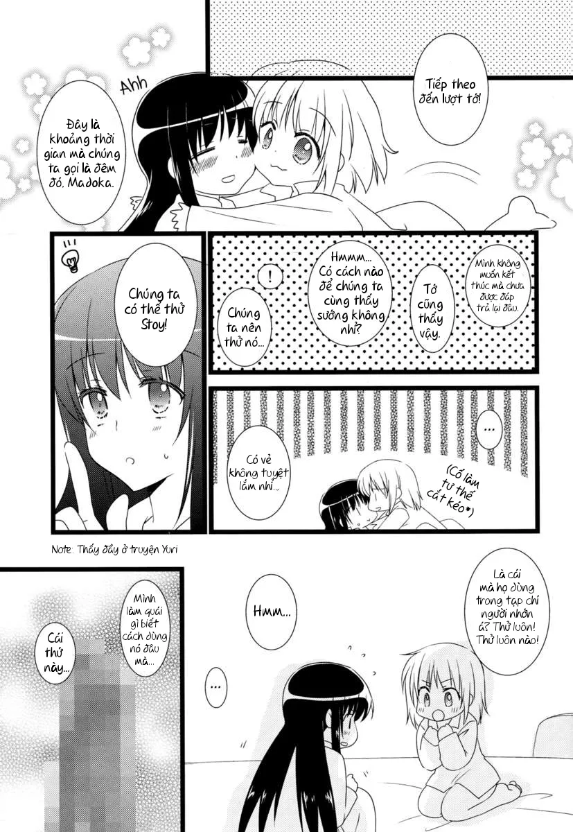 HentaiVN.net - Ảnh 21 - Futari kiri no yuru no ohanashi (Puella Magi Madoka Magica) [ふたりきりのよるのおはなし] - Chap 1