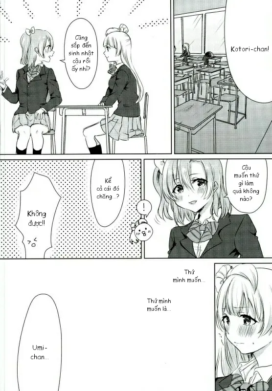 HentaiVN.net - Ảnh 4 - Umi-chan ga Present!? (Love Live!) [Umi-chan is my Present!?] - Chap 1