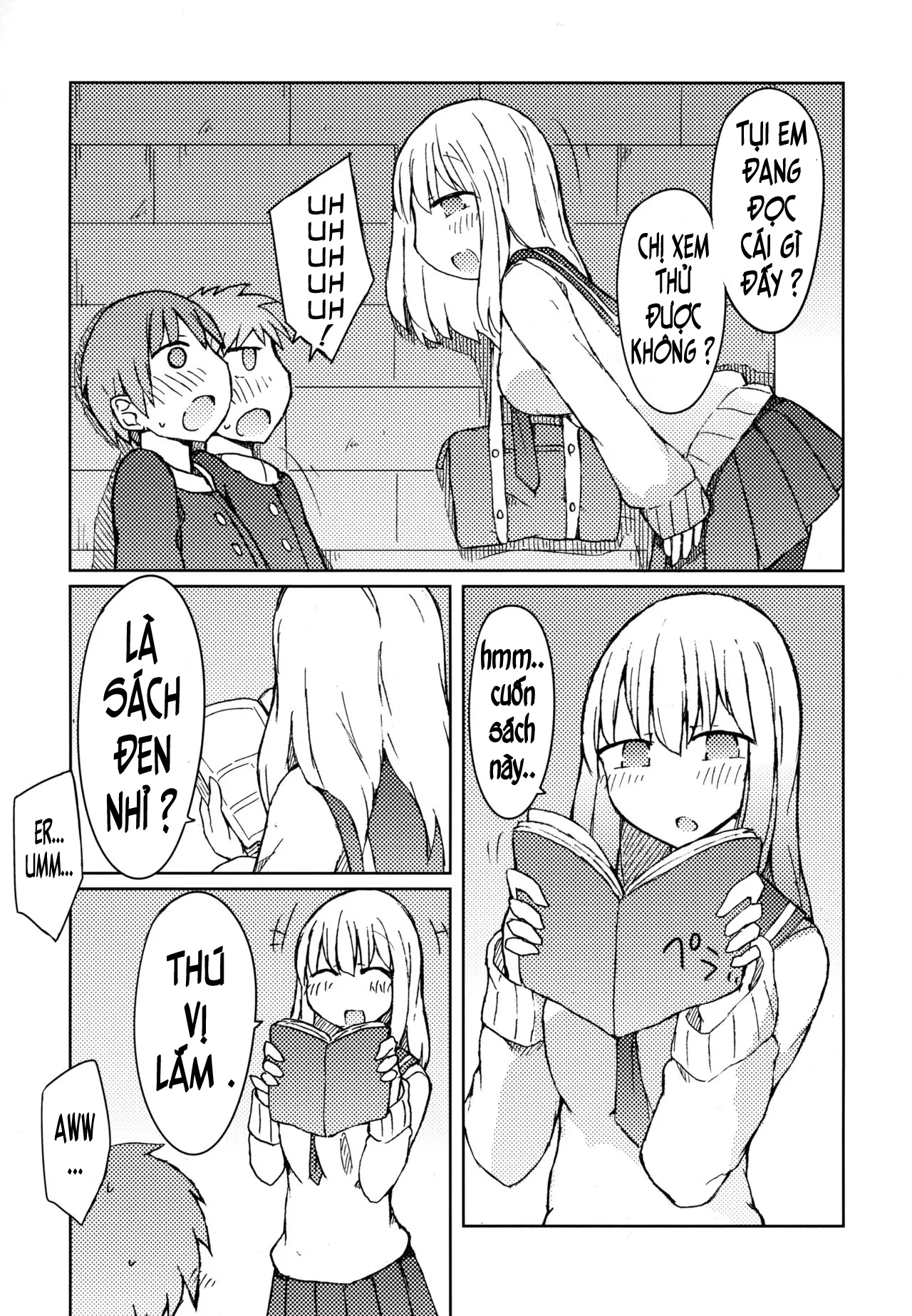 HentaiVN.net - Ảnh 5 - Dụ dỗ Hiwahara onee-san. [Erohon o Yondetara Kinjo no Onee-san ni Fellatio Sareta Hanashi] - Chap 1