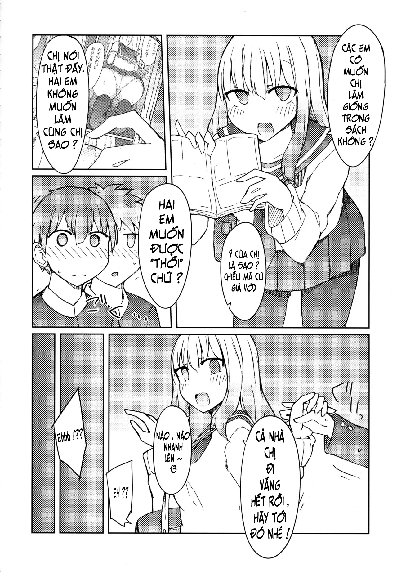 HentaiVN.net - Ảnh 6 - Dụ dỗ Hiwahara onee-san. [Erohon o Yondetara Kinjo no Onee-san ni Fellatio Sareta Hanashi] - Chap 1