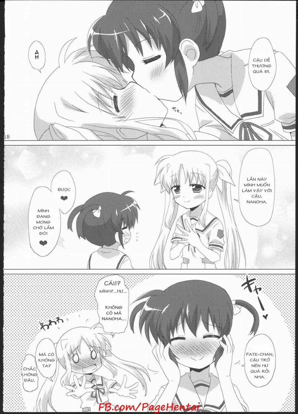 HentaiVN.net - Ảnh 18 - Onnanoko Doushi dakedo Ai sae Areba Kankeinai yo ne (Mahou Shoujo Lyrical Nanoha) - Chap 1