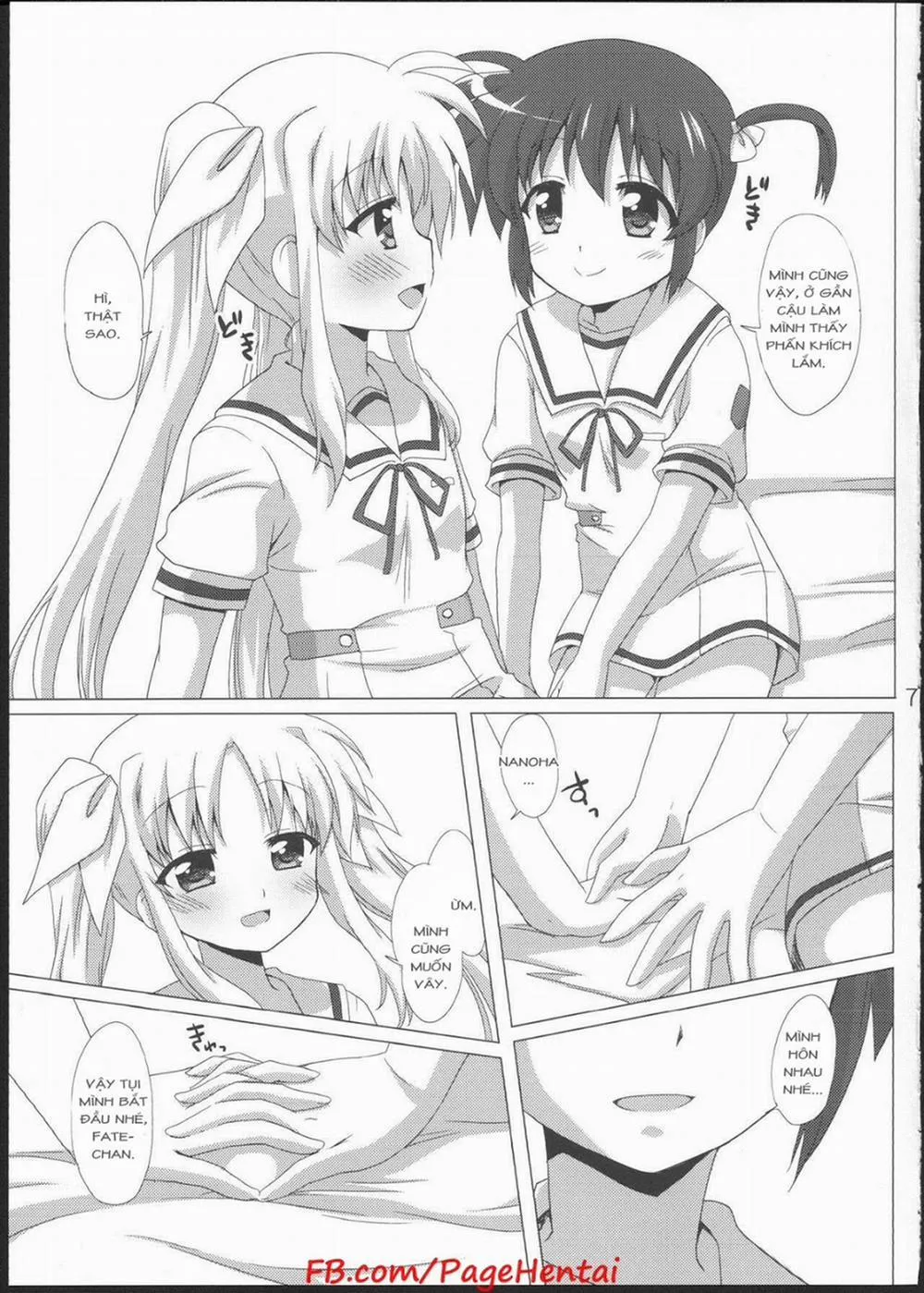 HentaiVN.net - Ảnh 7 - Onnanoko Doushi dakedo Ai sae Areba Kankeinai yo ne (Mahou Shoujo Lyrical Nanoha) - Chap 1