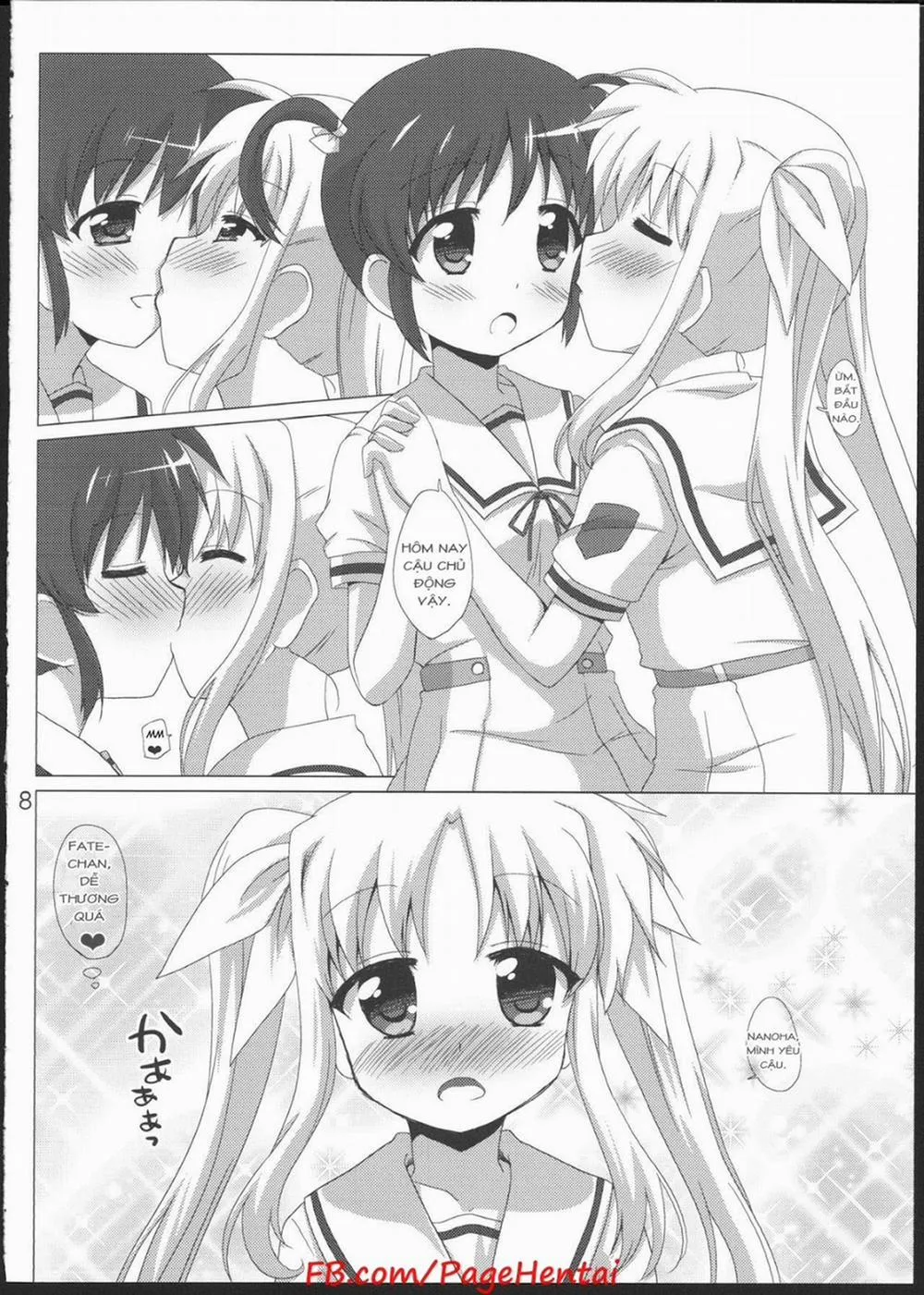 HentaiVN.net - Ảnh 8 - Onnanoko Doushi dakedo Ai sae Areba Kankeinai yo ne (Mahou Shoujo Lyrical Nanoha) - Chap 1