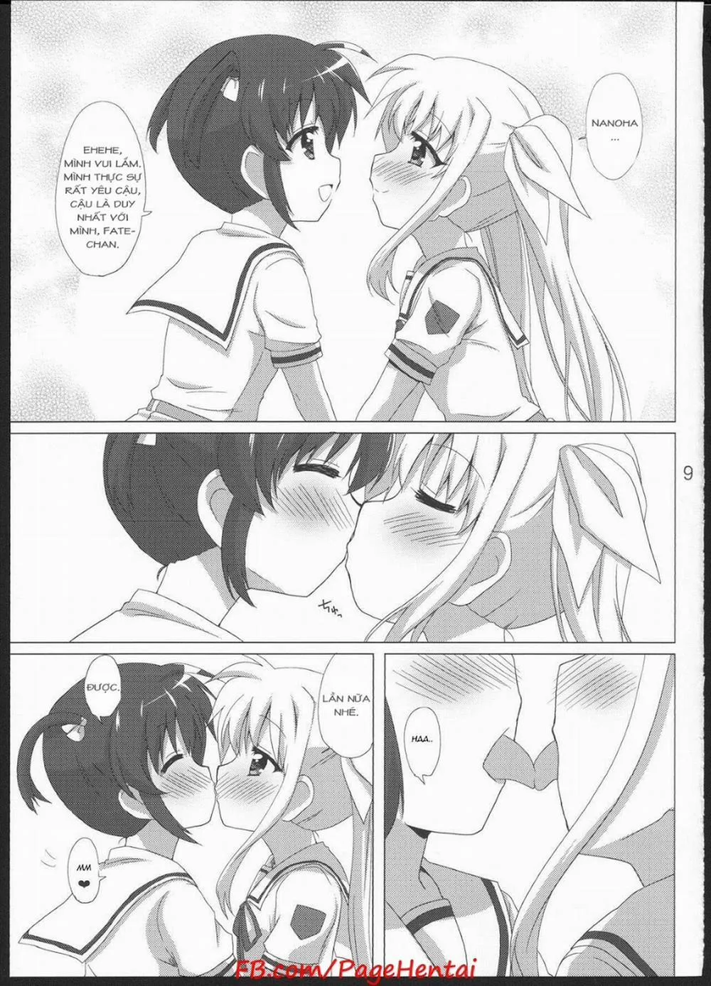 HentaiVN.net - Ảnh 9 - Onnanoko Doushi dakedo Ai sae Areba Kankeinai yo ne (Mahou Shoujo Lyrical Nanoha) - Chap 1