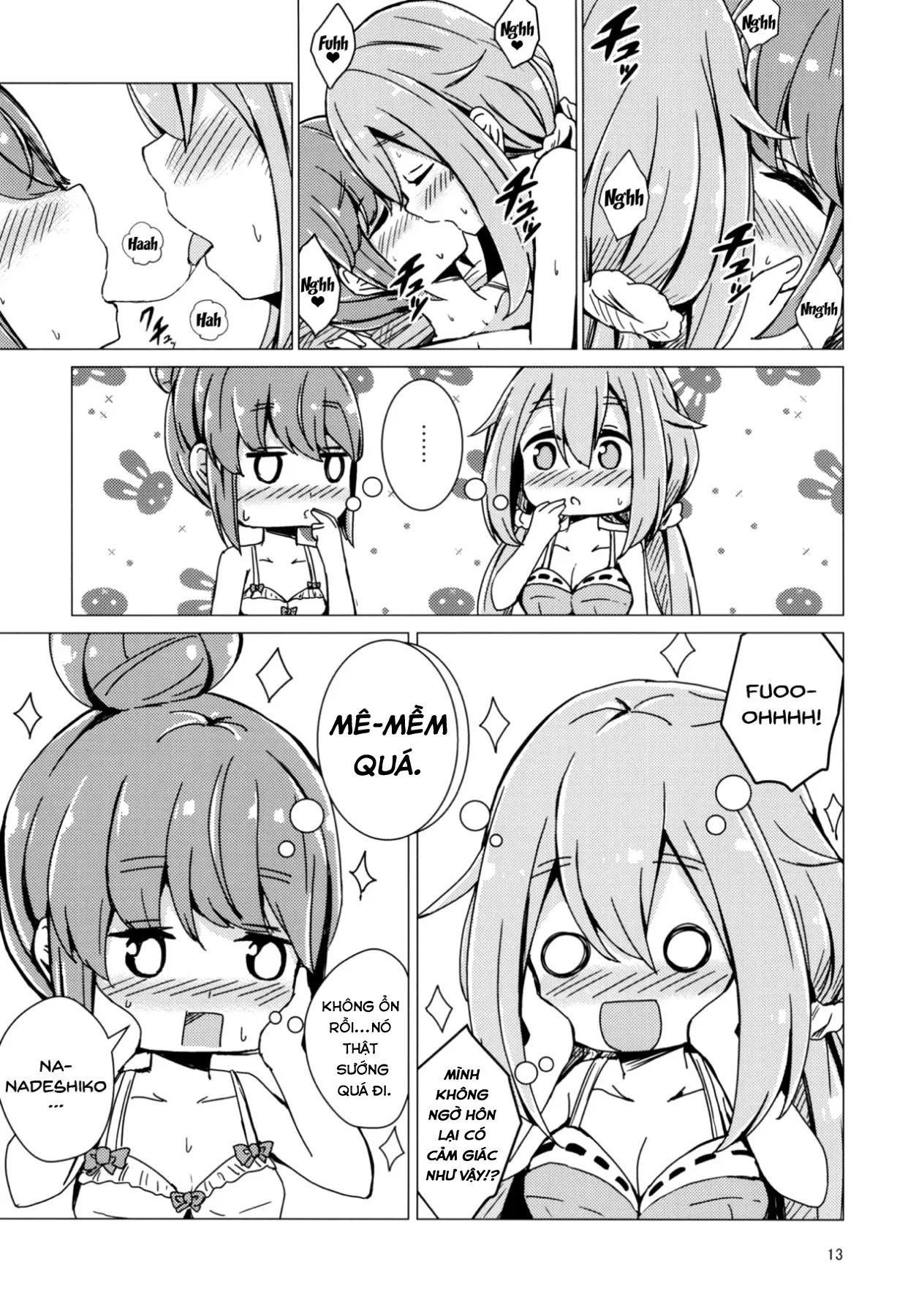 HentaiVN.net - Ảnh 11 - Sex Shinai to Derenai Tent ni Tojikomerareta NadeRin (Yuru Camp) [Nade And Rin Were Trapped Inside Their Tent Unless They Had Sex] - Chap 1