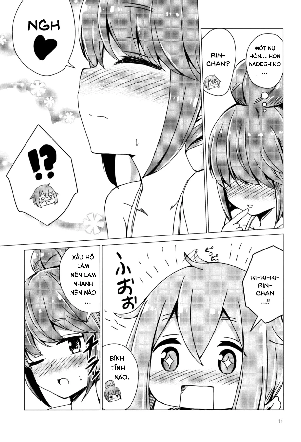 HentaiVN.net - Ảnh 9 - Sex Shinai to Derenai Tent ni Tojikomerareta NadeRin (Yuru Camp) [Nade And Rin Were Trapped Inside Their Tent Unless They Had Sex] - Chap 1