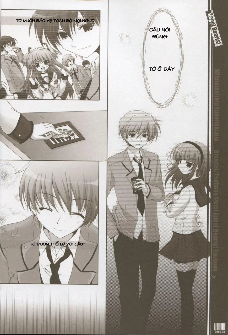 HentaiVN.net - Ảnh 8 - Mienai ashita to egao no kimi e (Angel Beats!) - Chap 1