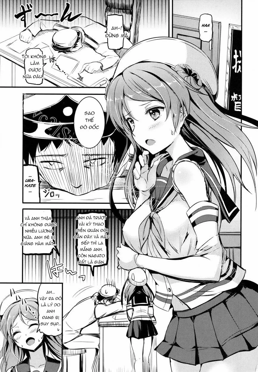 HentaiVN.net - Ảnh 3 - Urakaze-Chan Ni Shibori Toraretai! (Kantai Collection) - Chap 1