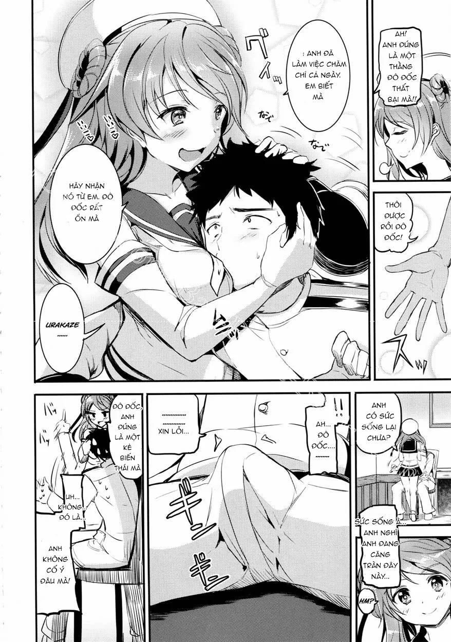 HentaiVN.net - Ảnh 4 - Urakaze-Chan Ni Shibori Toraretai! (Kantai Collection) - Chap 1
