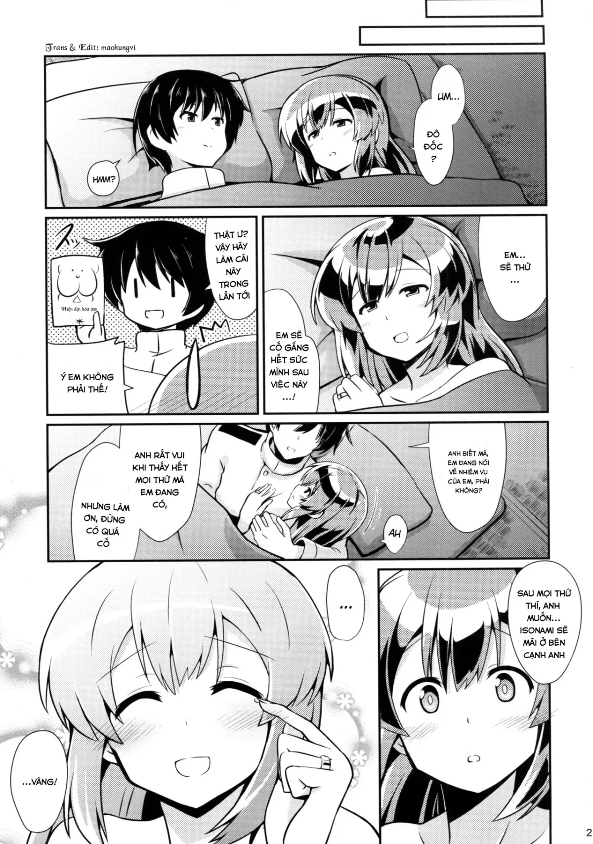 HentaiVN.net - Ảnh 21 - Isonami no Kekkon Shoya (Kantai Collection -KanColle-) [Isonami's First Night Marriage] - Chap 1