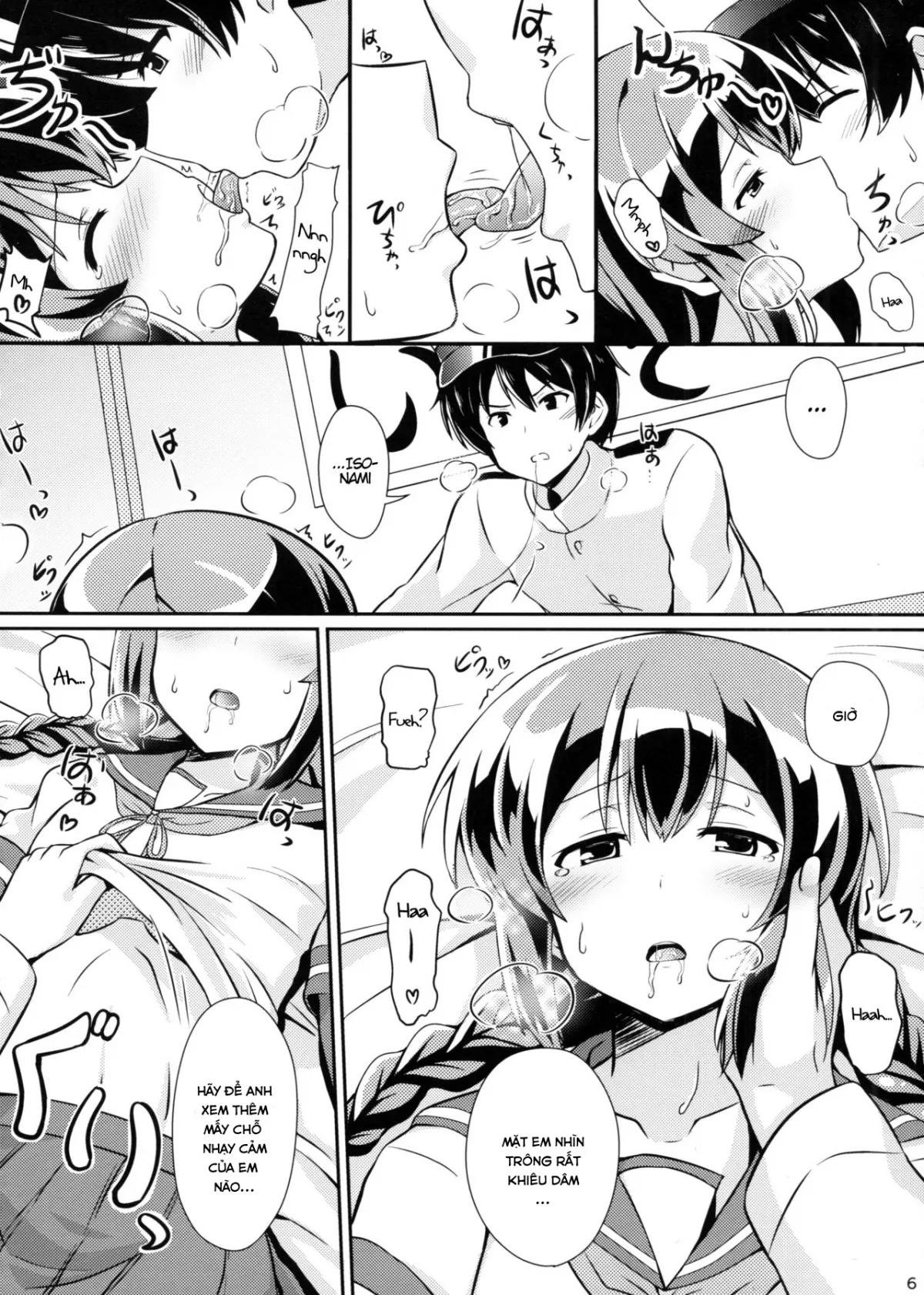 HentaiVN.net - Ảnh 6 - Isonami no Kekkon Shoya (Kantai Collection -KanColle-) [Isonami's First Night Marriage] - Chap 1