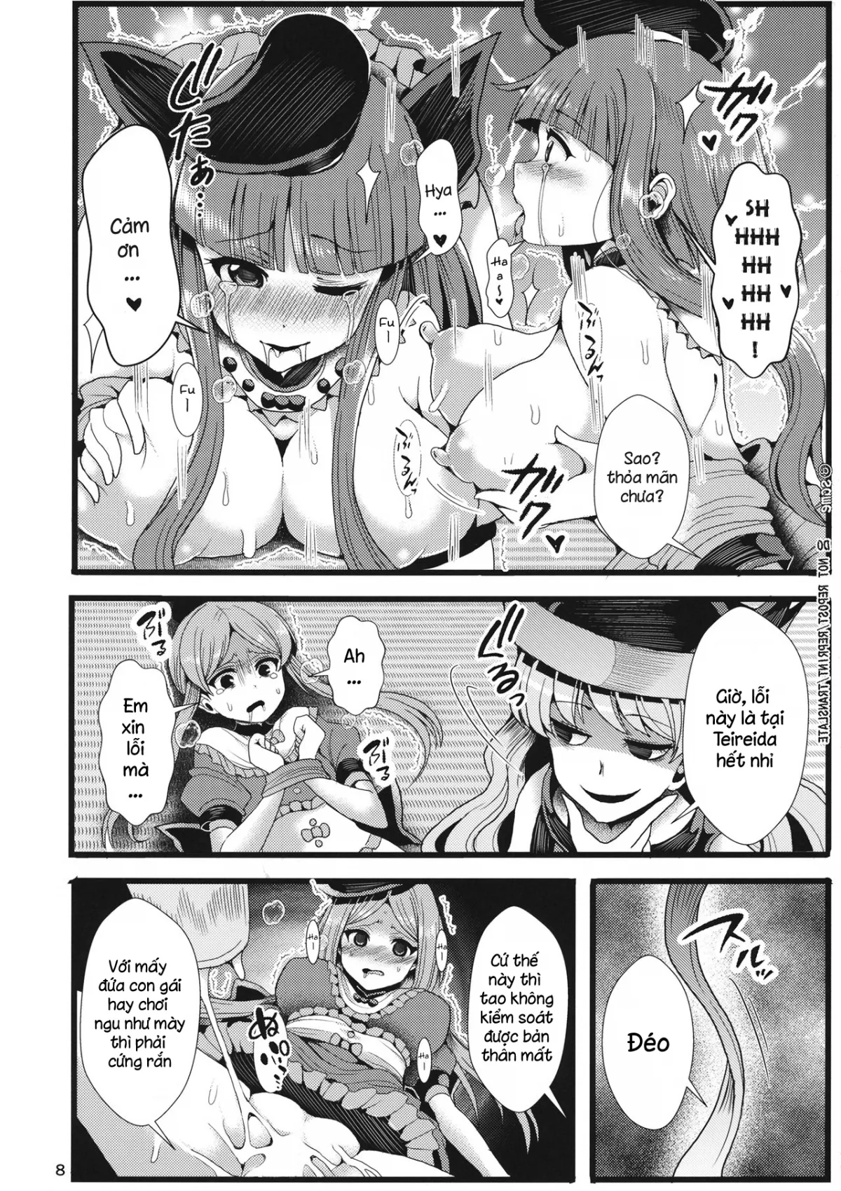 HentaiVN.net - Ảnh 10 - Hayashita Okina ga Nidouji o Ijimeru Hon (Touhou Project) - Chap 1