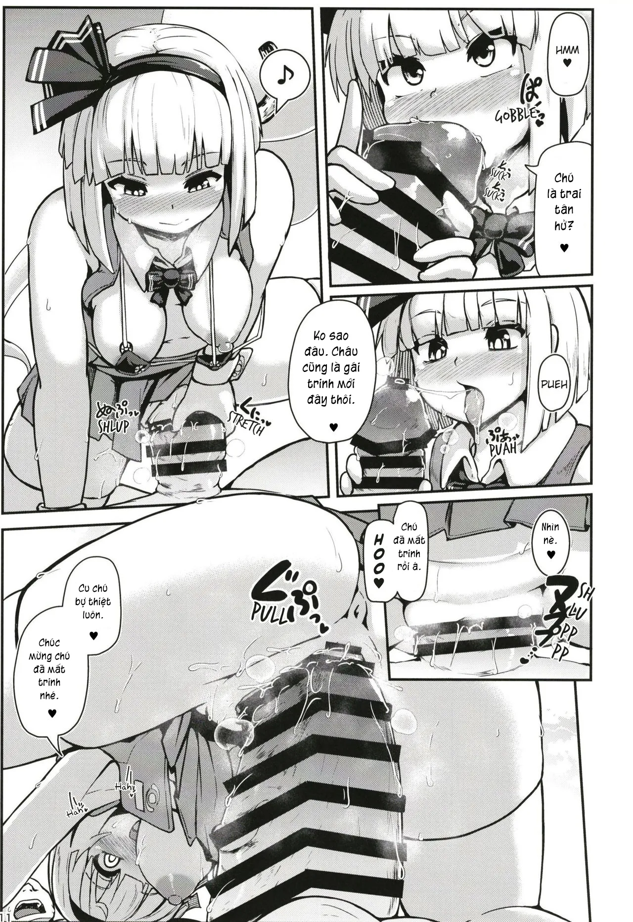HentaiVN.net - Ảnh 11 - Hatsujou Nyuugyuu Rei Hyoui!? Dosukebe Bakunyuu Youmu Kenzan!! - Chap 1
