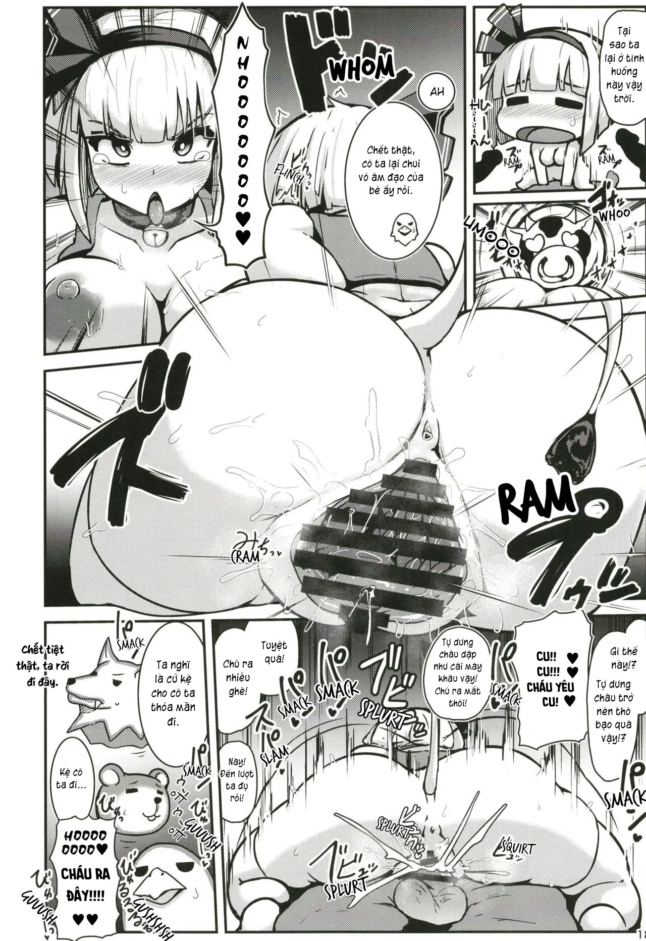 HentaiVN.net - Ảnh 18 - Hatsujou Nyuugyuu Rei Hyoui!? Dosukebe Bakunyuu Youmu Kenzan!! - Chap 1