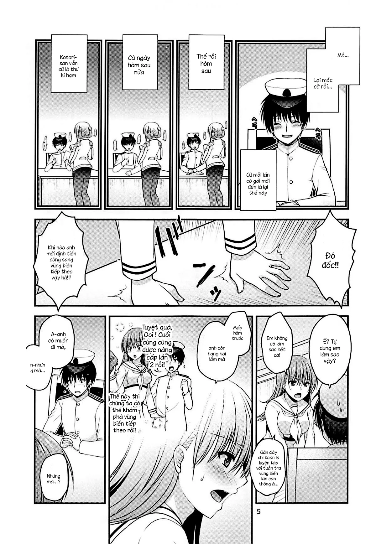 HentaiVN.net - Ảnh 4 - Yakimochi Ooi to Renjun to (Kantai Collection) [ヤキモチ大井と練巡と] - Chap 1