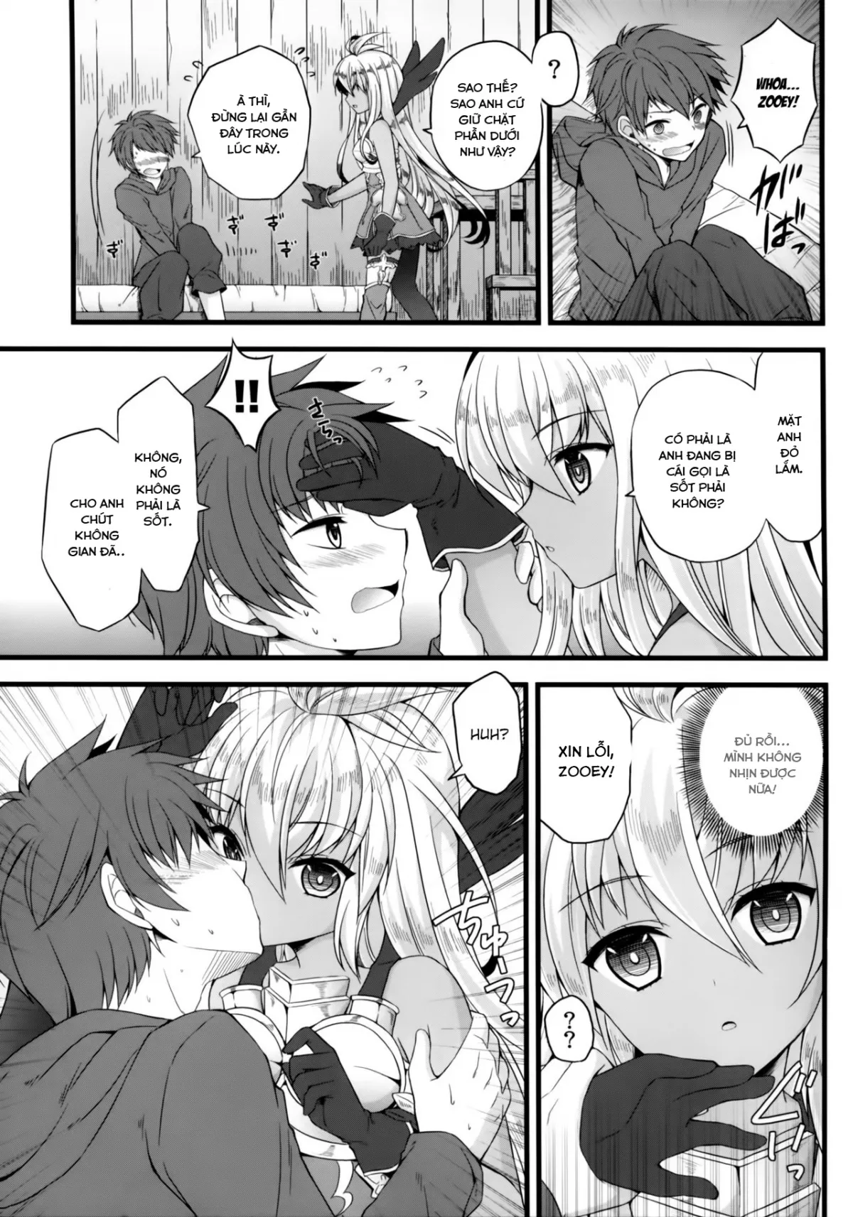 HentaiVN.net - Ảnh 6 - Tìm hiểu về nhân loại cùng Singlesingular (Granblue Fantasy) [Sekenshirazu na Chouteisha to Gaman Dekinai Danchou-san] - Chap 1