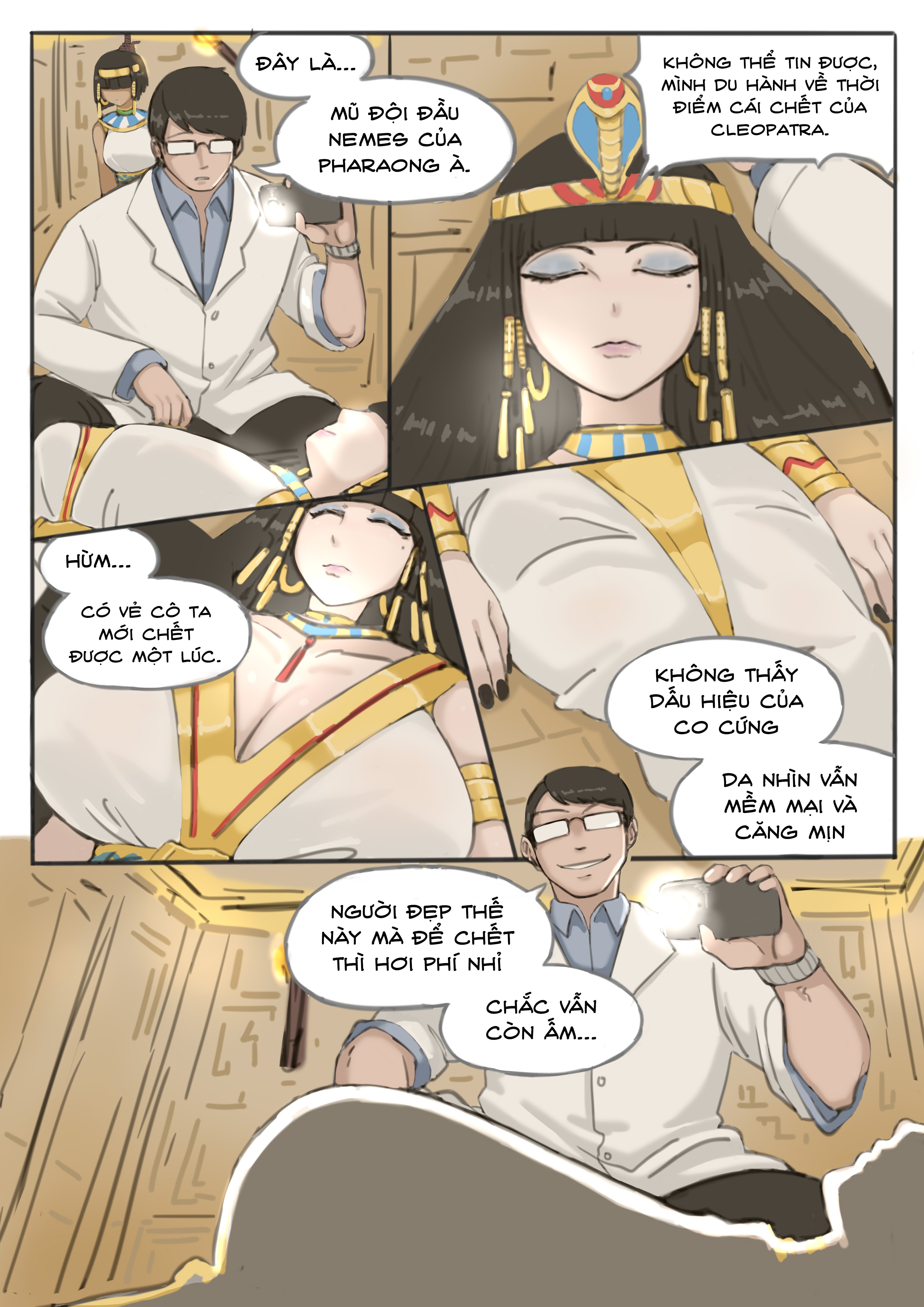 HentaiVN.net - Ảnh 5 - Du hành thời gian, vô tình nhặt được Cleopatra - Chap 1