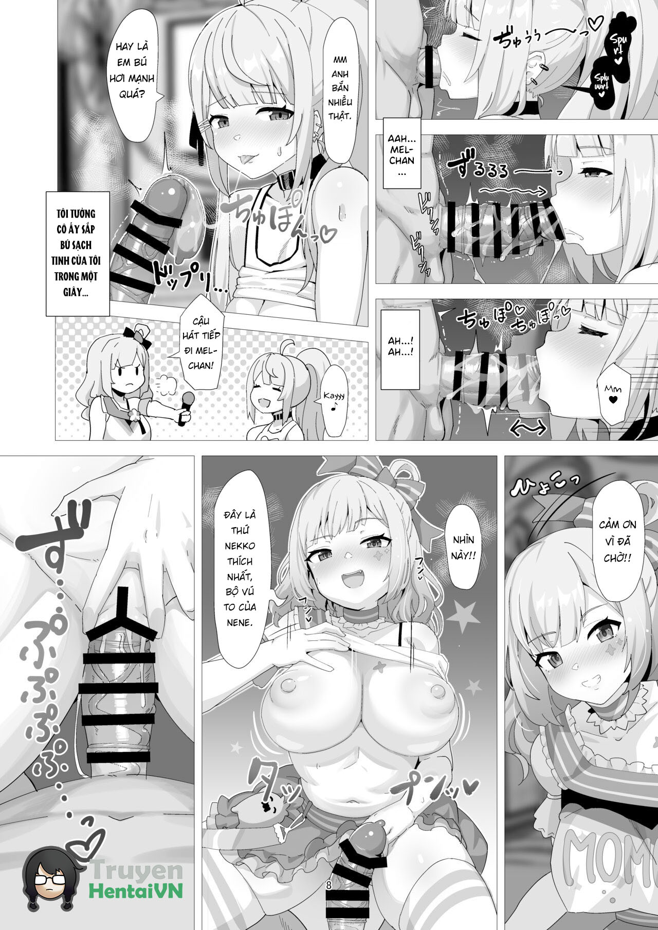 HentaiVN.net - Ảnh 8 - Studio Hitoribocchi Hamekara - Chap 1