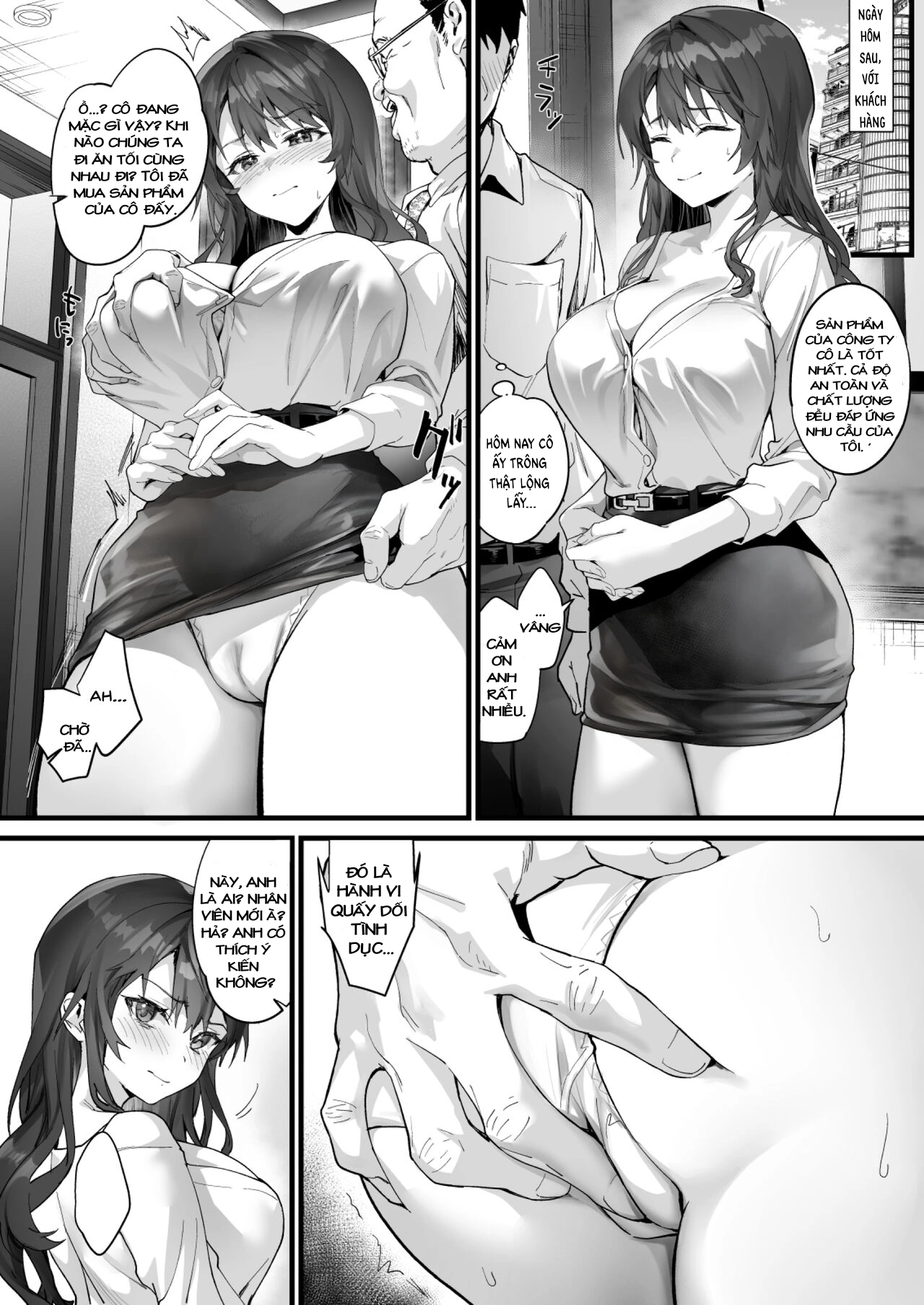 HentaiVN.net - Ảnh 6 - JK Chuutai Tsuyogari Shachou ga Buka no Fusei ni Make Midara ni Koshi o Furi Netoru made - Chap 1