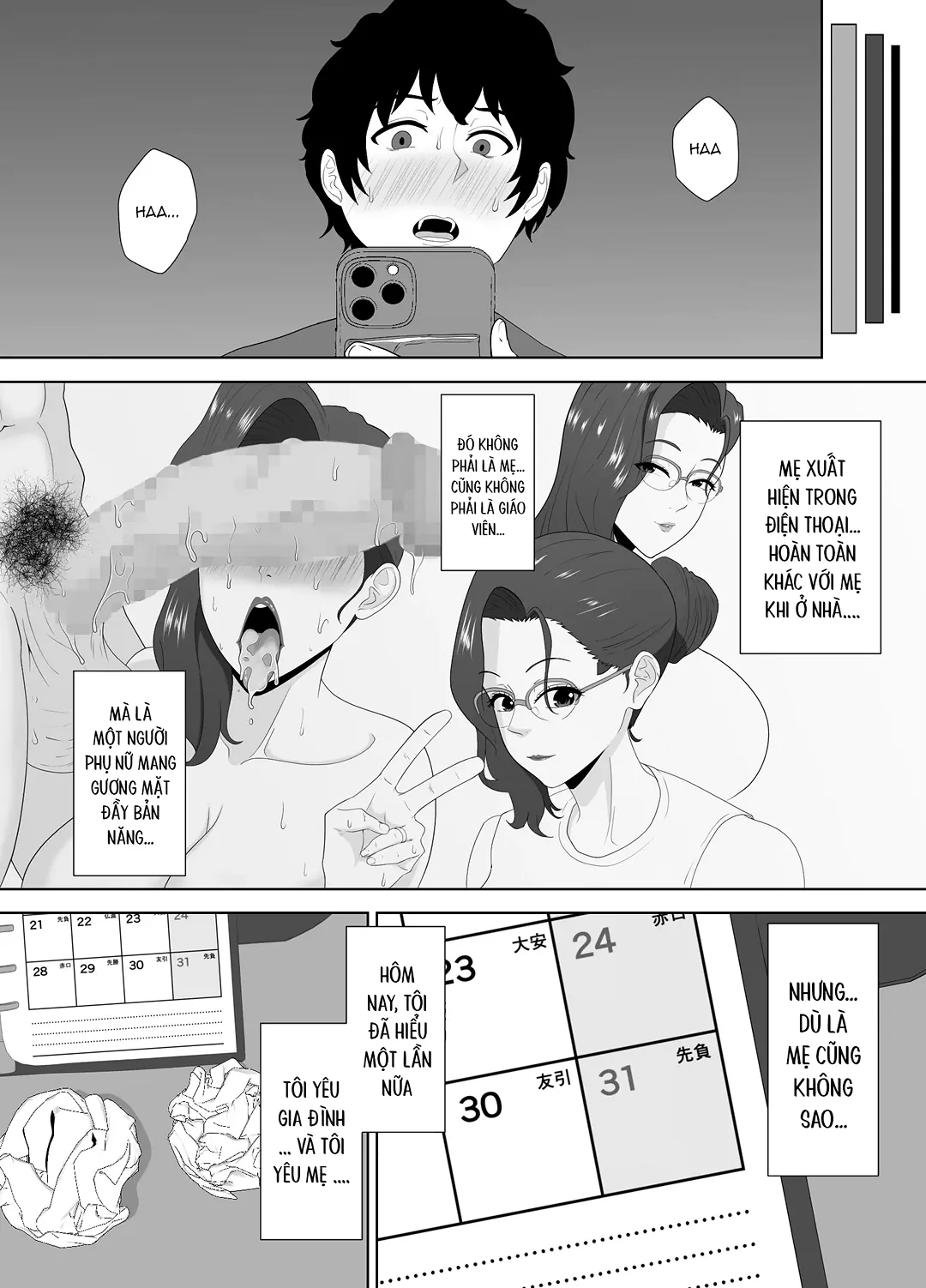 HentaiVN.net - Ảnh 37 - Người mẹ sa ngã sau giờ học: Bản ghi chép còn lại trong điện thoại - Chap 2
