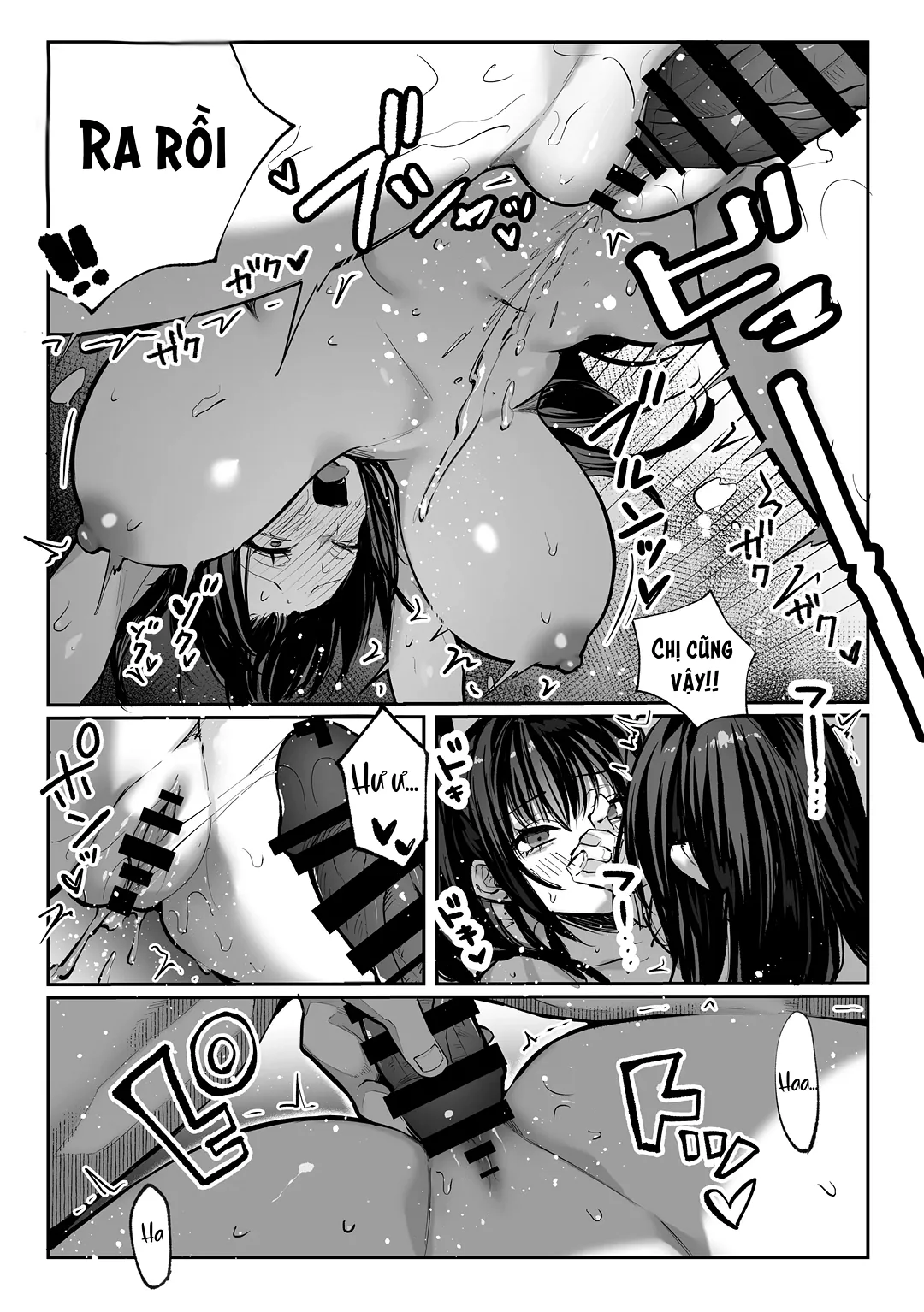 HentaiVN.net - Ảnh 43 - Hamegoto – Bí mật của hai chị em - Chap 1
