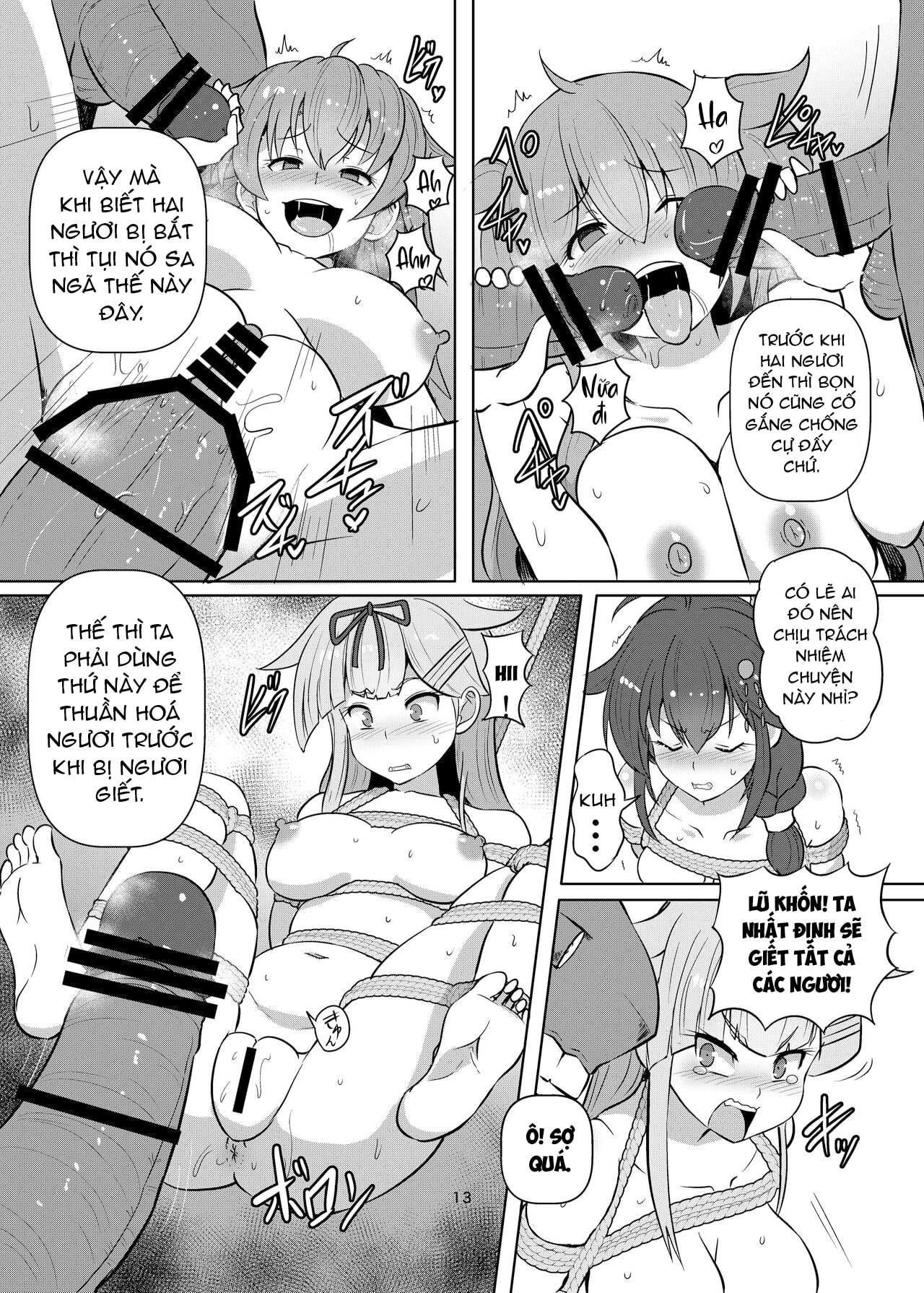 HentaiVN.net - Ảnh 12 - Taimakan Yuudachi Shigure Kinbaku Ryoujoku Emaki - Chap 1