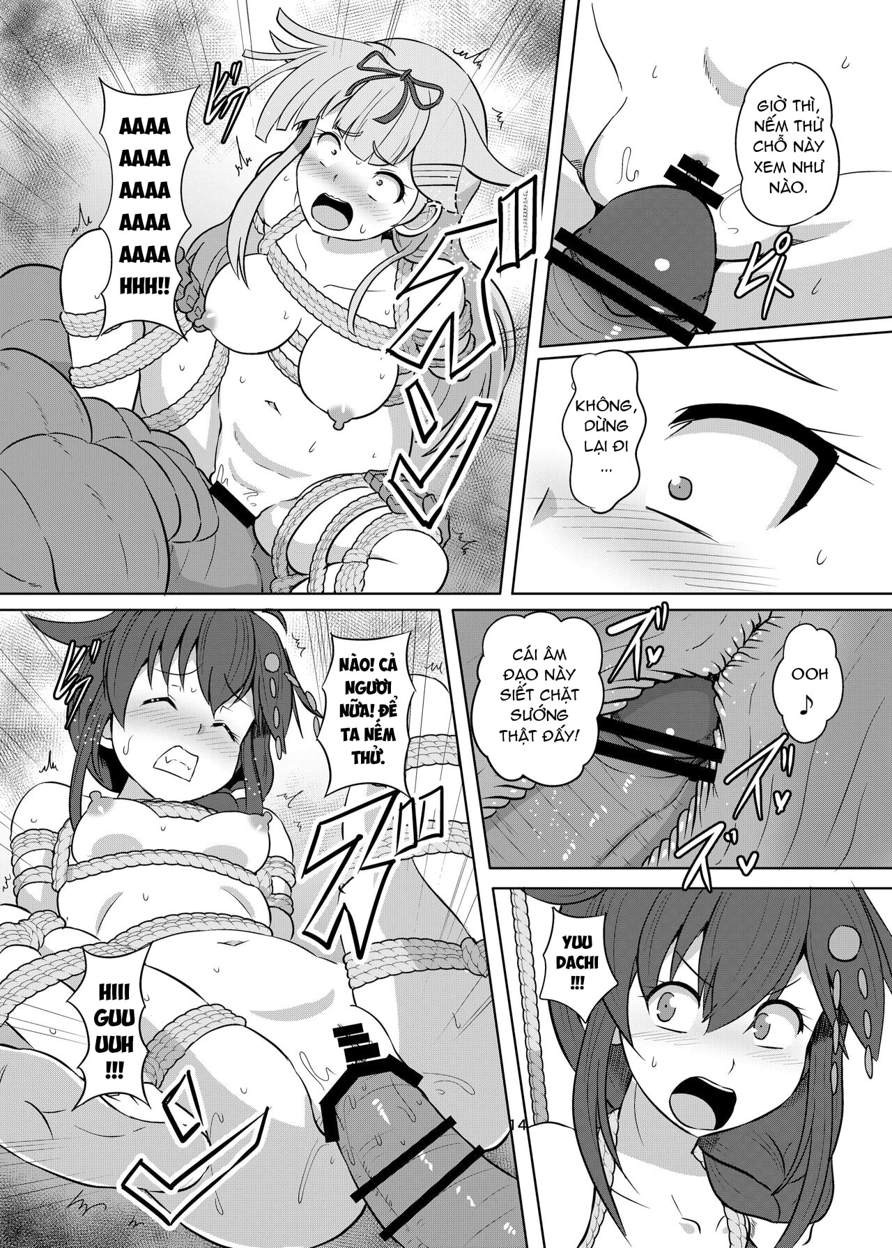 HentaiVN.net - Ảnh 13 - Taimakan Yuudachi Shigure Kinbaku Ryoujoku Emaki - Chap 1