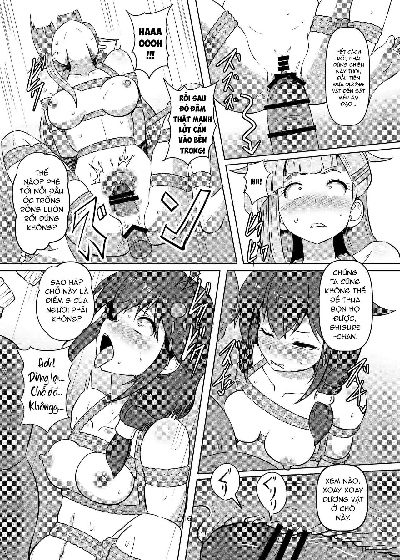 HentaiVN.net - Ảnh 15 - Taimakan Yuudachi Shigure Kinbaku Ryoujoku Emaki - Chap 1