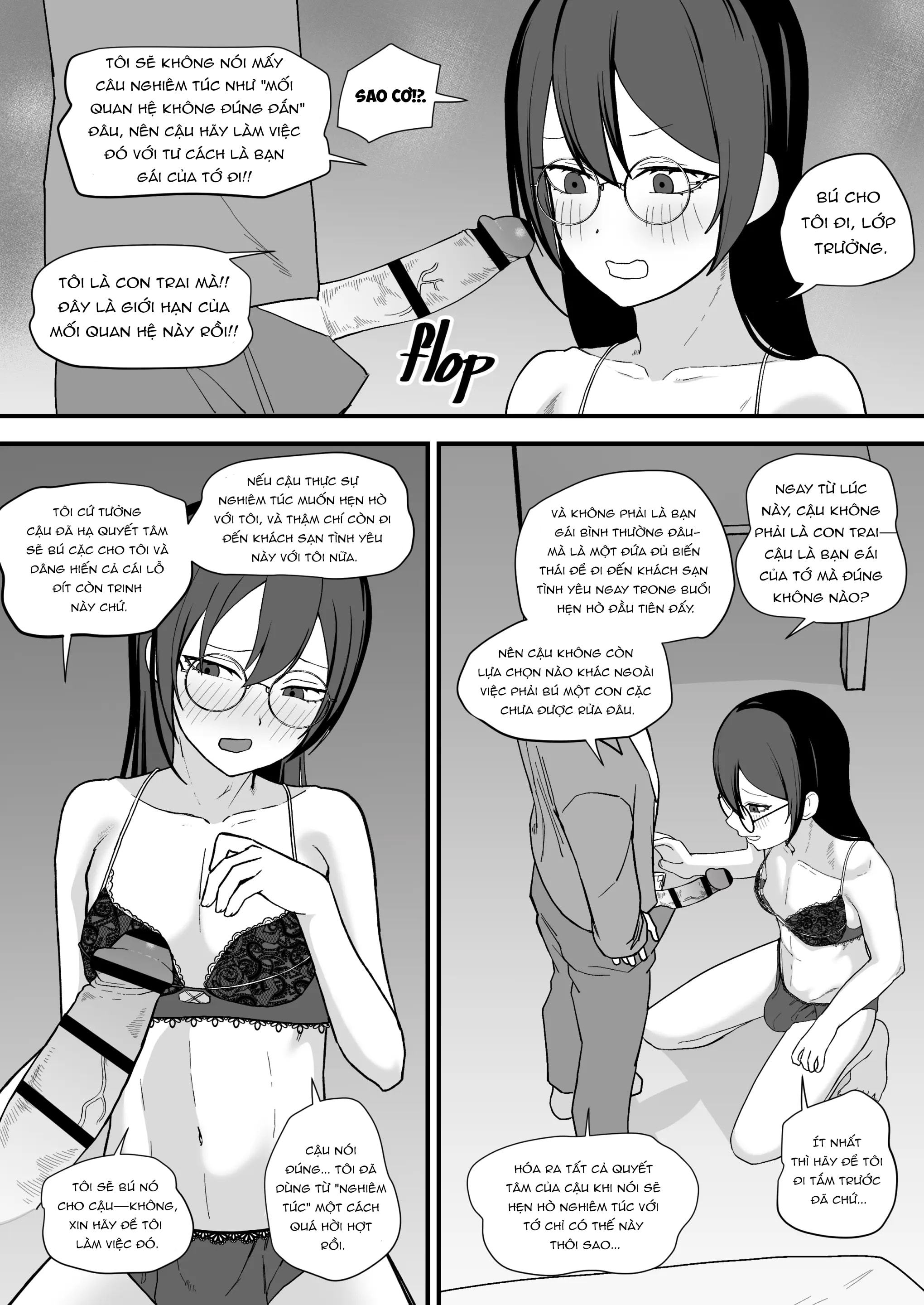 HentaiVN.net - Ảnh 10 - Mối quan hệ bí mật với lớp trưởng - Chap 1