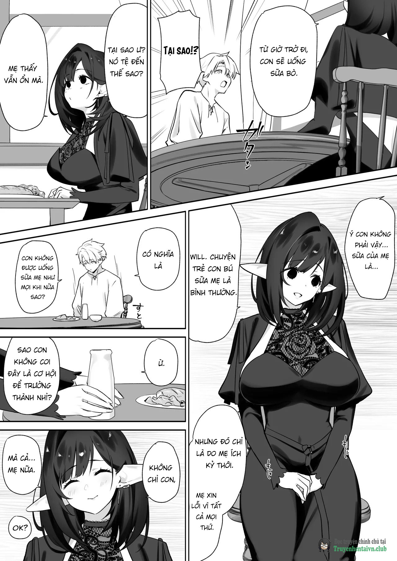 HentaiVN.net - Ảnh 41 - Elf no Milk de Otona ni Narimashita - Chap 1
