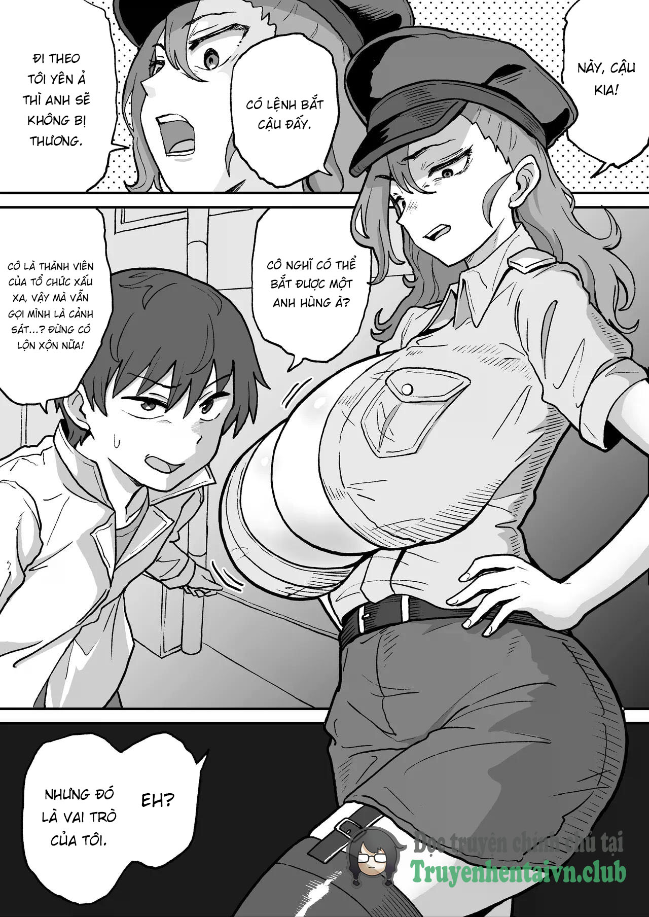 HentaiVN.net - Ảnh 4 - Evil Organization Executive: Black Police - Chap 1