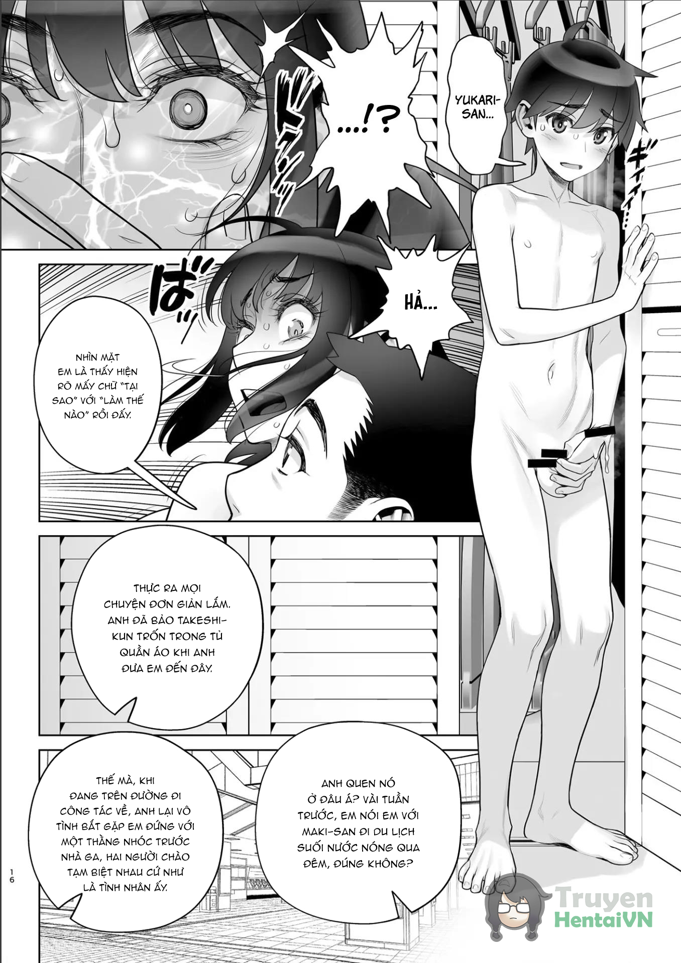 HentaiVN.net - Ảnh 14 - Bijin Tsuma Makimura Yukari Series 7 - Musuko no Doukyuusei to Otto Kounin Haramase - Chap 1