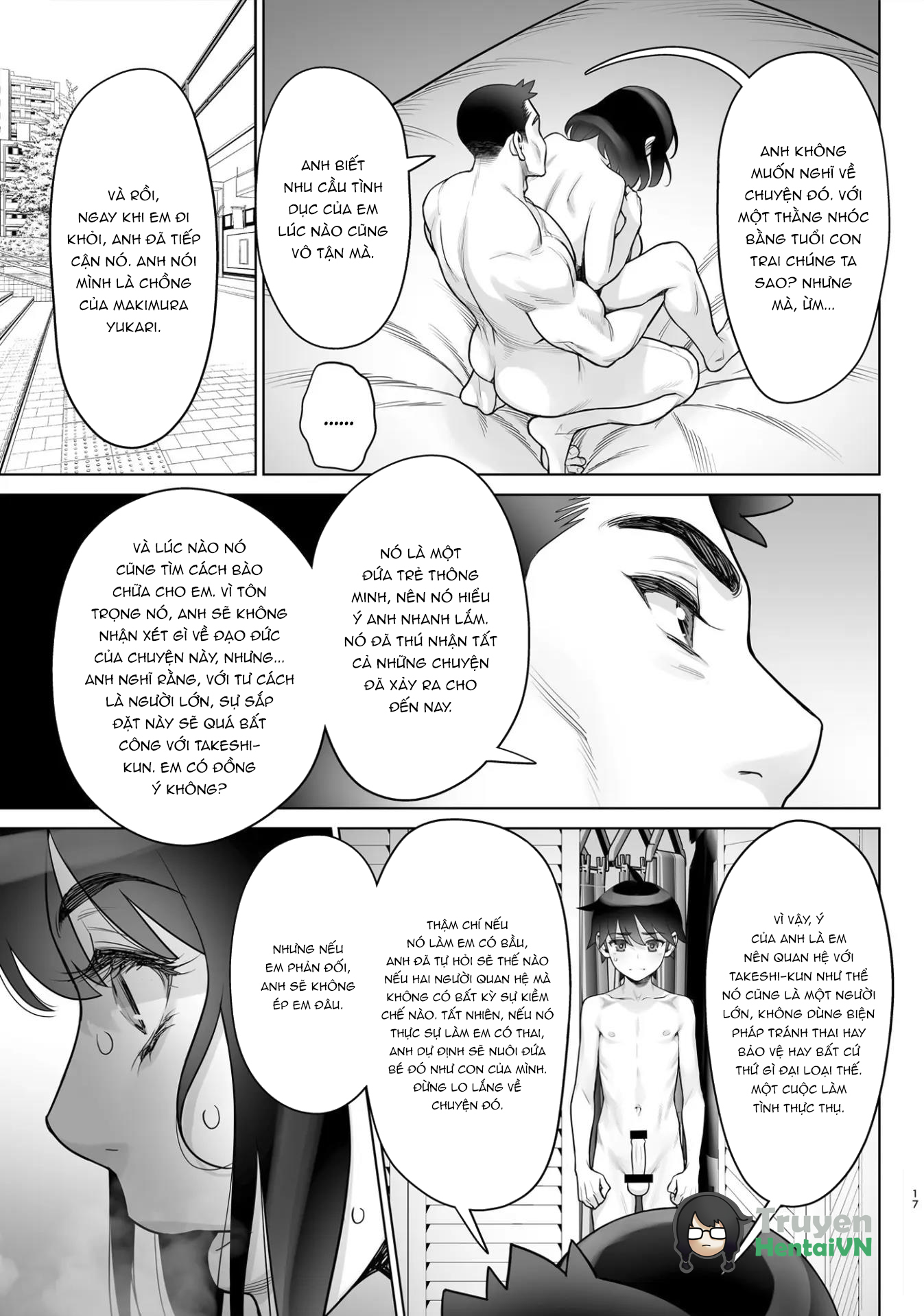 HentaiVN.net - Ảnh 15 - Bijin Tsuma Makimura Yukari Series 7 - Musuko no Doukyuusei to Otto Kounin Haramase - Chap 1