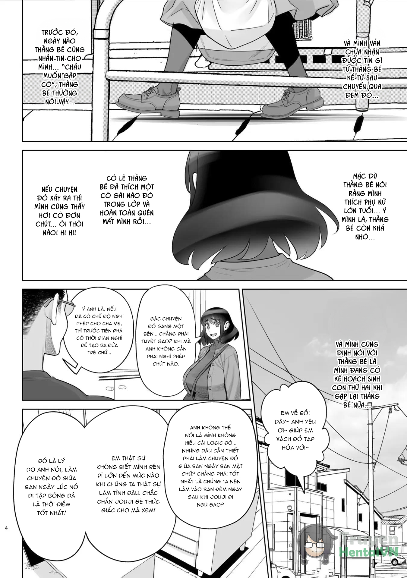 HentaiVN.net - Ảnh 4 - Bijin Tsuma Makimura Yukari Series 7 - Musuko no Doukyuusei to Otto Kounin Haramase - Chap 1