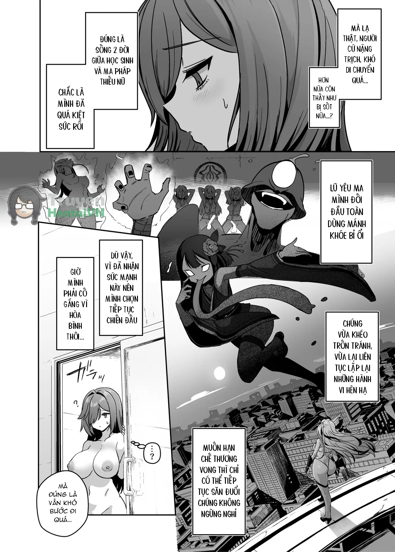 HentaiVN.net - Ảnh 14 - Mahou Shoujo Saint Lily Dankon ~Futanari o Hayasareta Mahou Shoujo ga Chinpo-gurui ni Ochiru Made~ - Chap 1