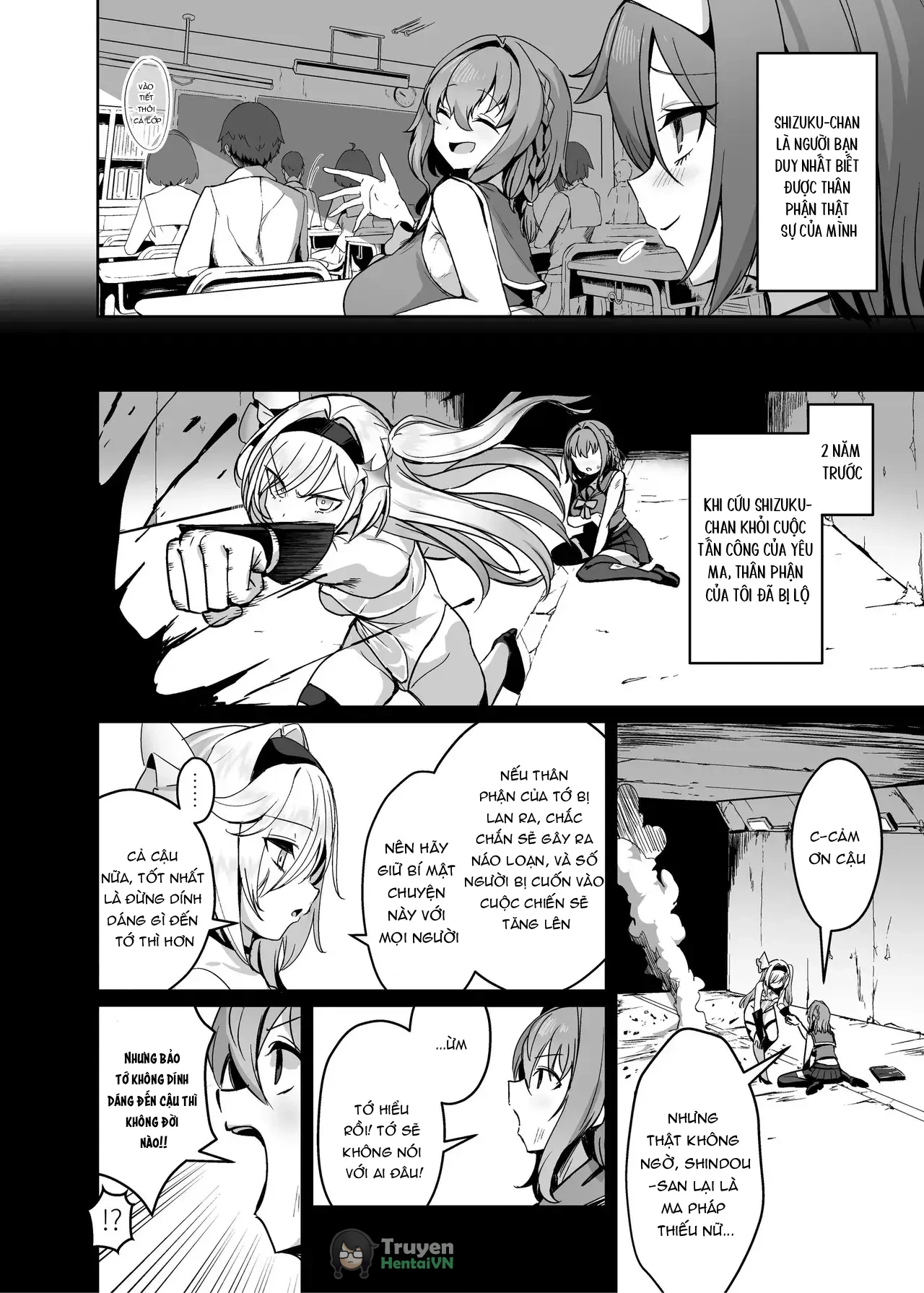 HentaiVN.net - Ảnh 28 - Mahou Shoujo Saint Lily Dankon ~Futanari o Hayasareta Mahou Shoujo ga Chinpo-gurui ni Ochiru Made~ - Chap 1