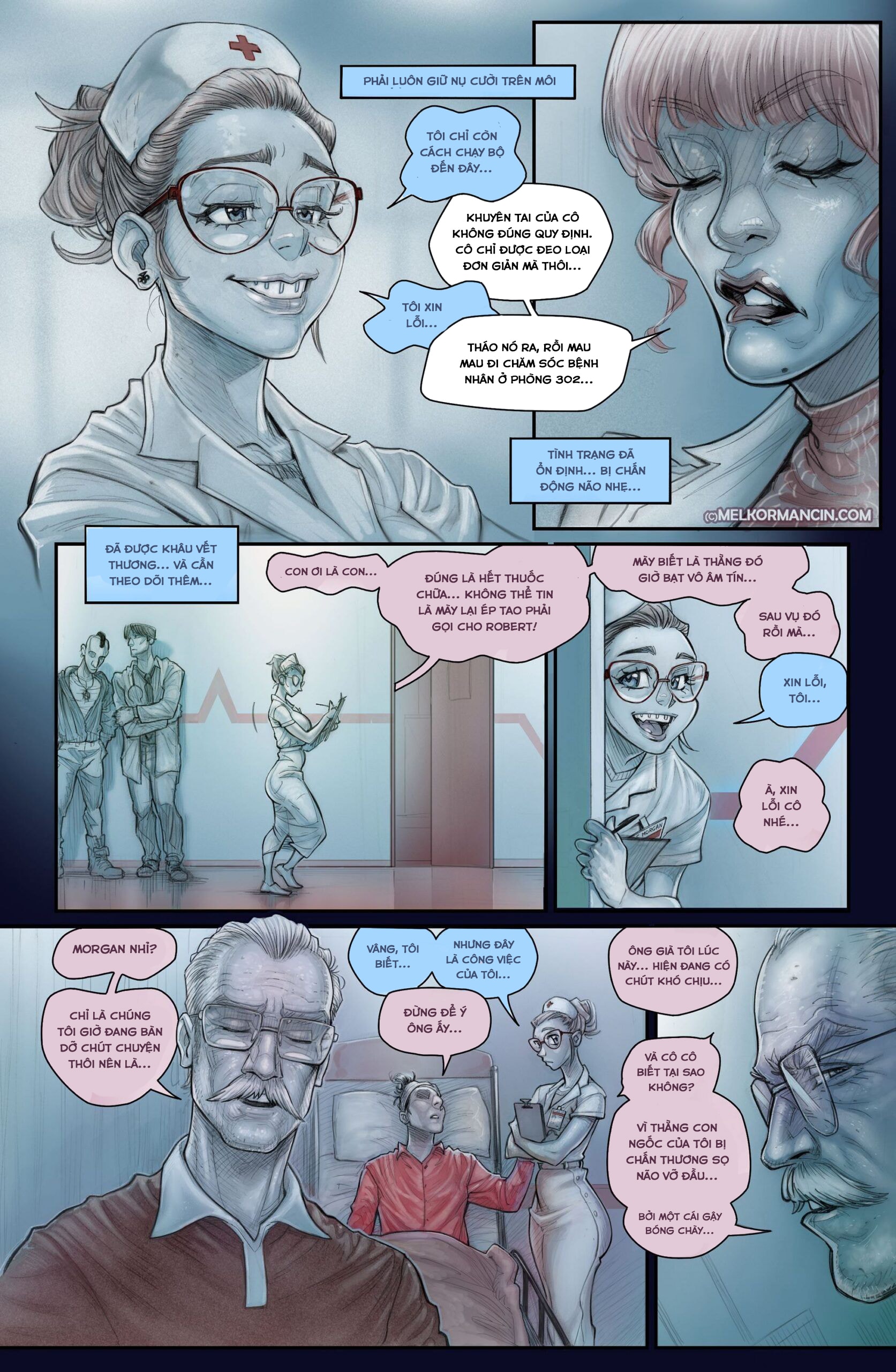 HentaiVN.net - Ảnh 4 - Nurse Morgan - Chap 1